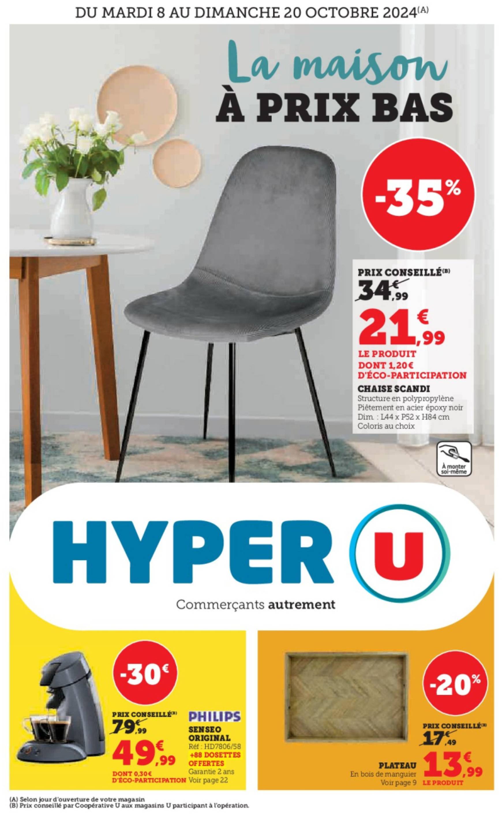 Catalogue Hyper U - La maison à prix bas valable dès 08.10. - 20.10.