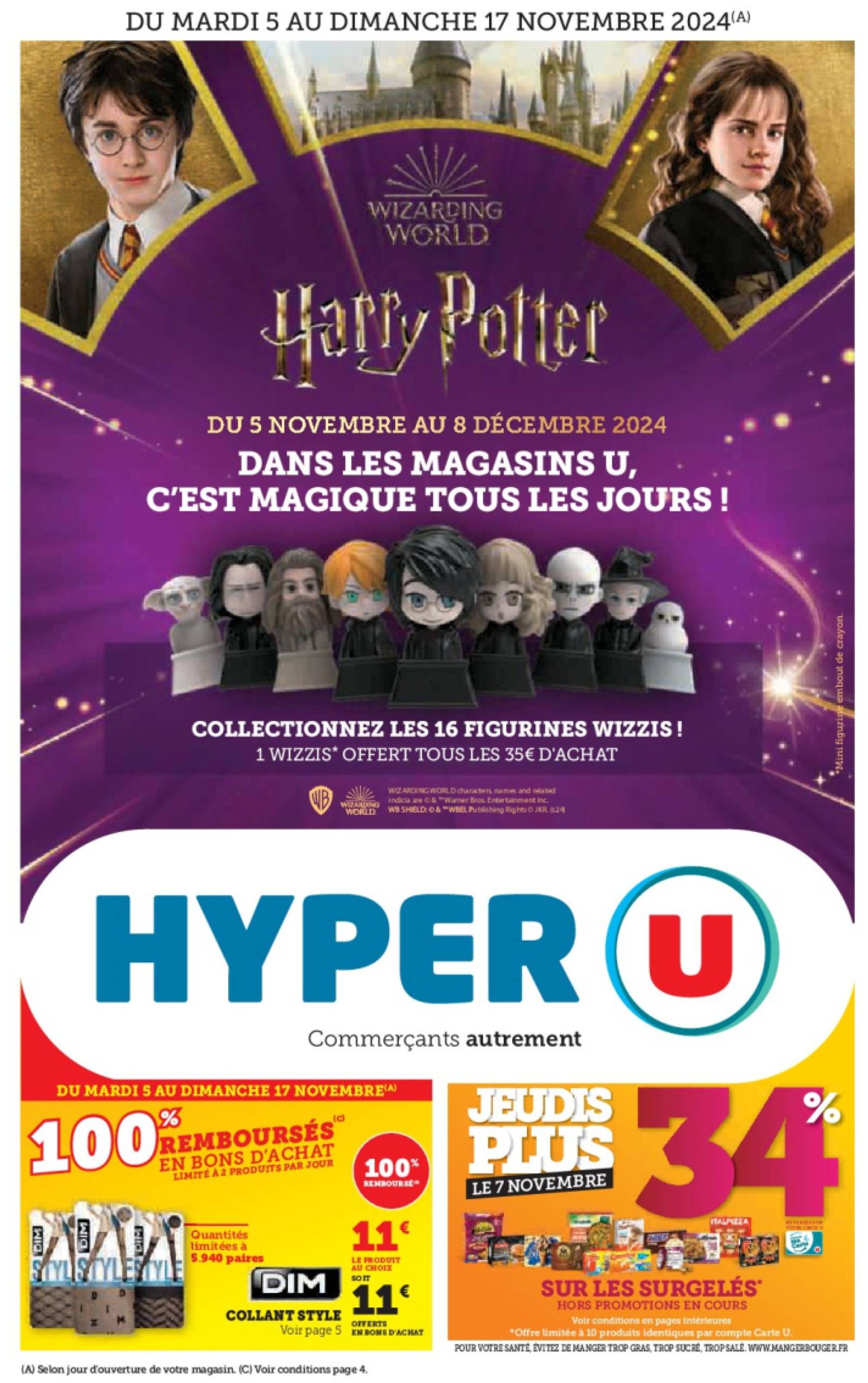 Catalogue Hyper U - Les prix bas de la semaine valable dès 05.11. - 15.11.