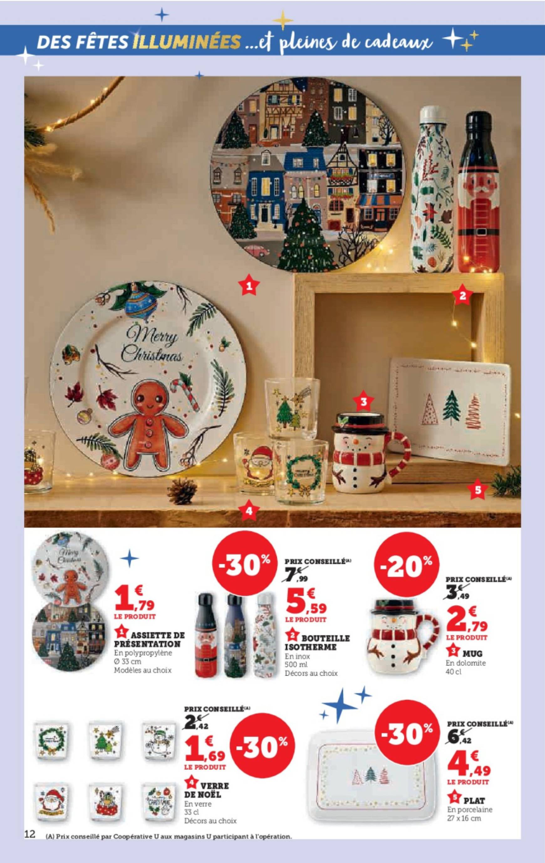 Catalogue Super U - Préparatifs pour Noël valable dès 13.11. - 24.12. 12