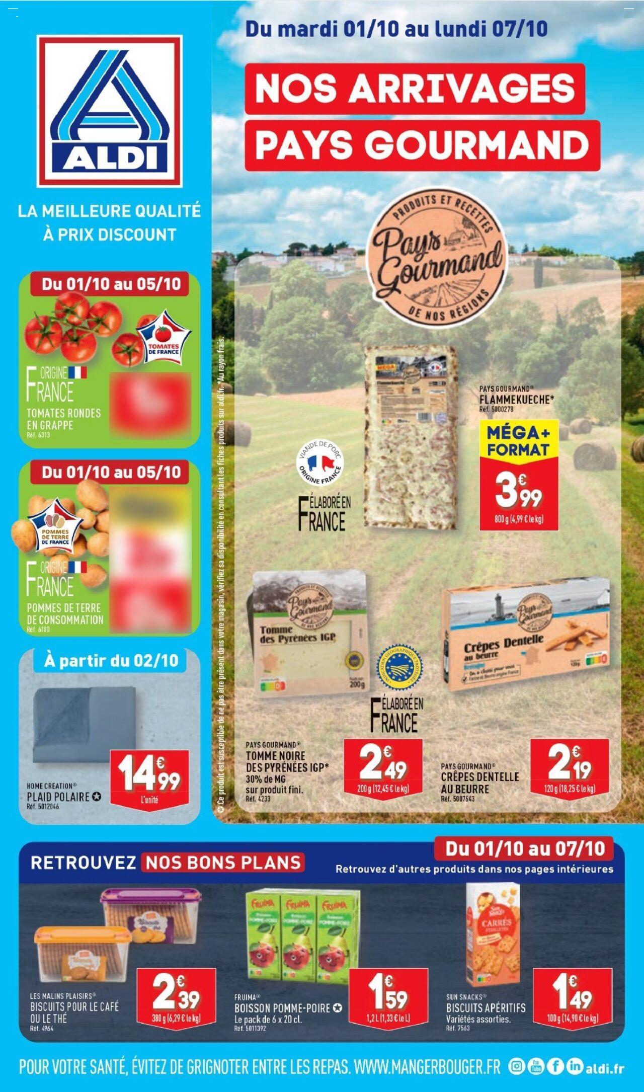 Aldi catalogue semaine 40 à partir du 01/10/2024 - 07/10/2024