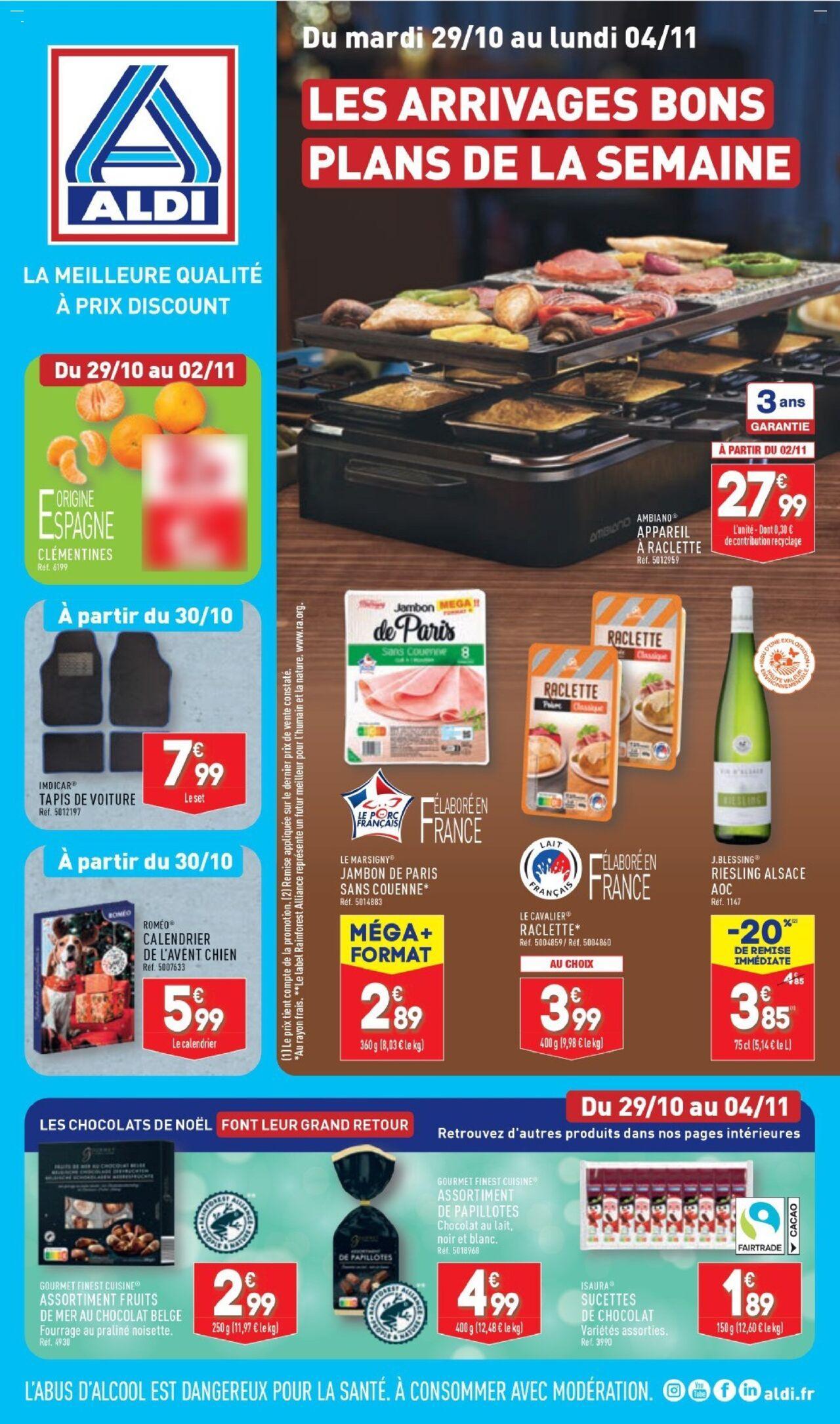 Aldi catalogue semaine 44 à partir du 29/10/2024 - 04/11/2024