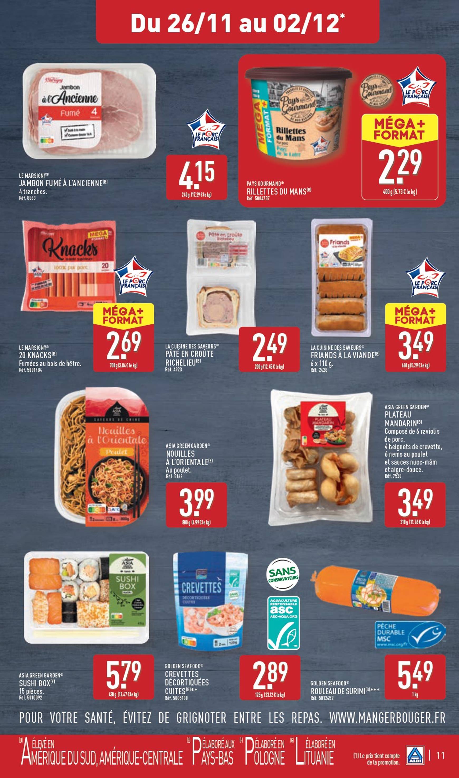 Catalogue ALDI valable dès 26.11. - 02.12. 14