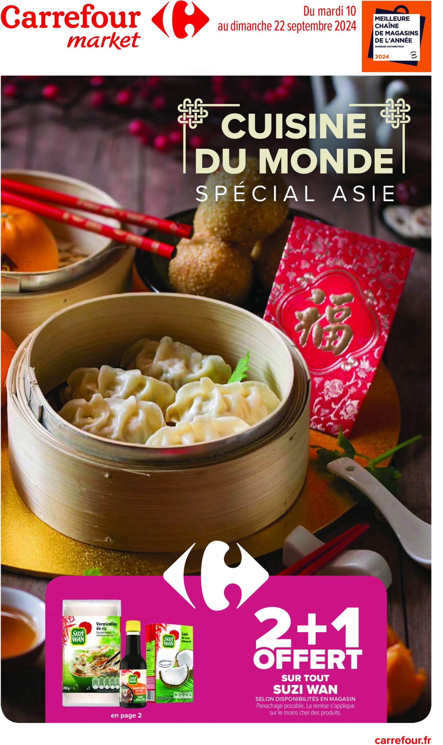 Catalogue Carrefour Market - Cuisine du Monde valable dès 10.09. - 22.09.