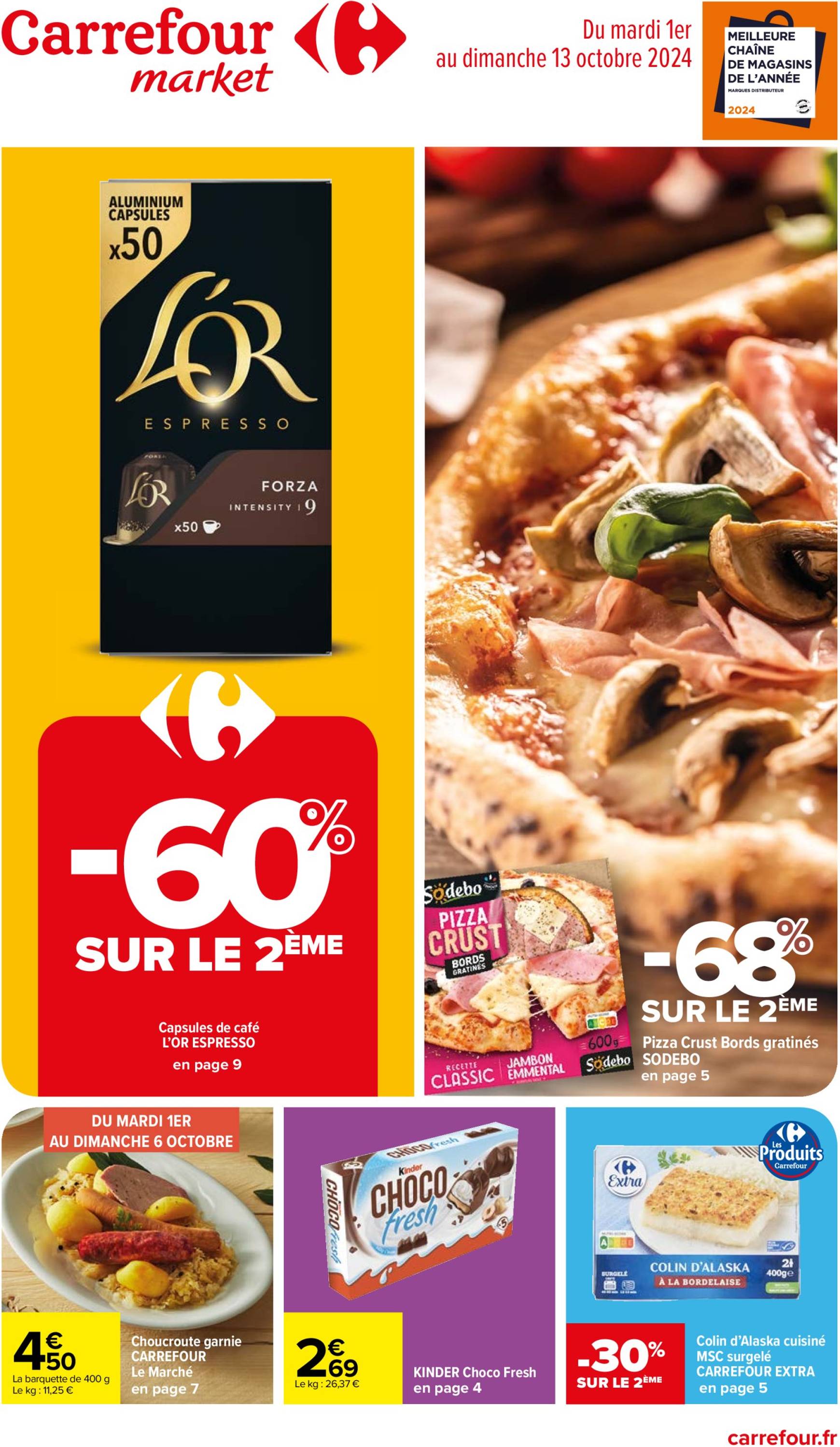 Catalogue Carrefour Market valable dès 01.10. - 13.10.