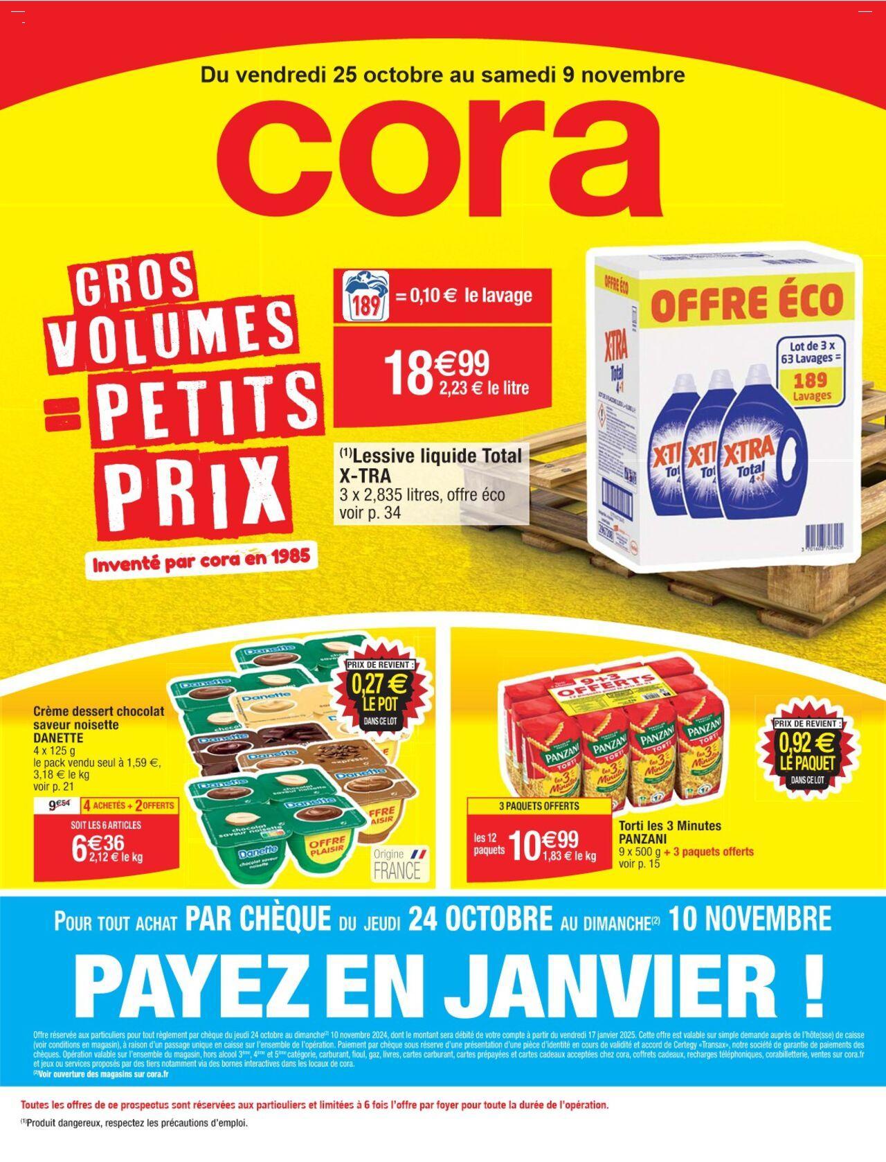 Cora Gros volumes = petits prix à partir du 25/10/2024 - 09/11/2024