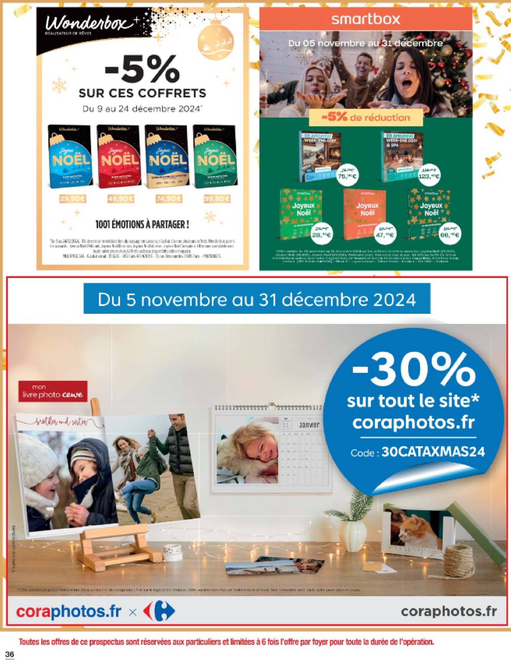 Catalogue Cora - Plein d'idées cadeaux valable dès 05.11. - 31.12. 36