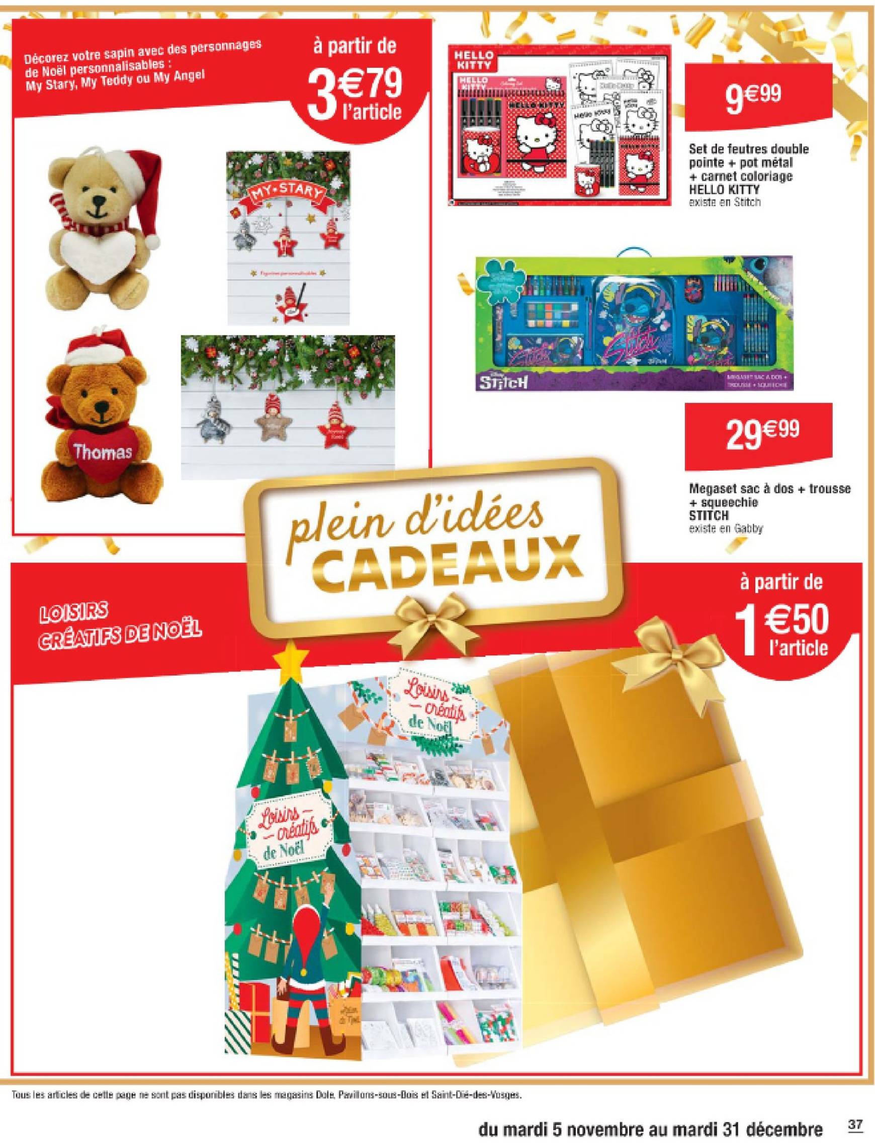 Catalogue Cora - Plein d'idées cadeaux valable dès 05.11. - 31.12. 37