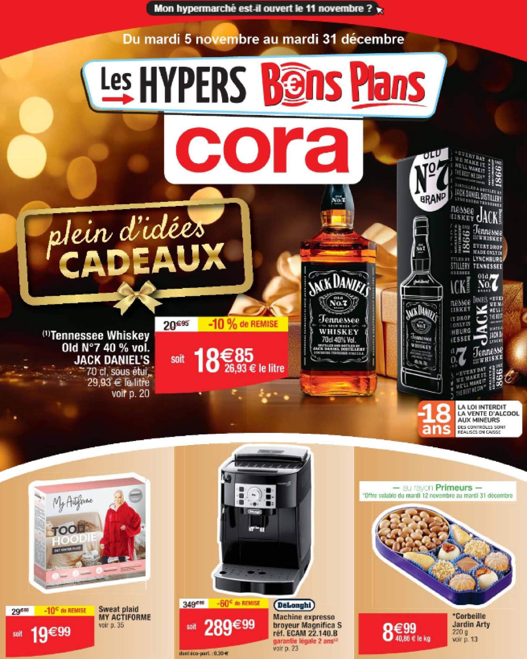 Catalogue Cora - Plein d'idées cadeaux valable dès 05.11. - 31.12.