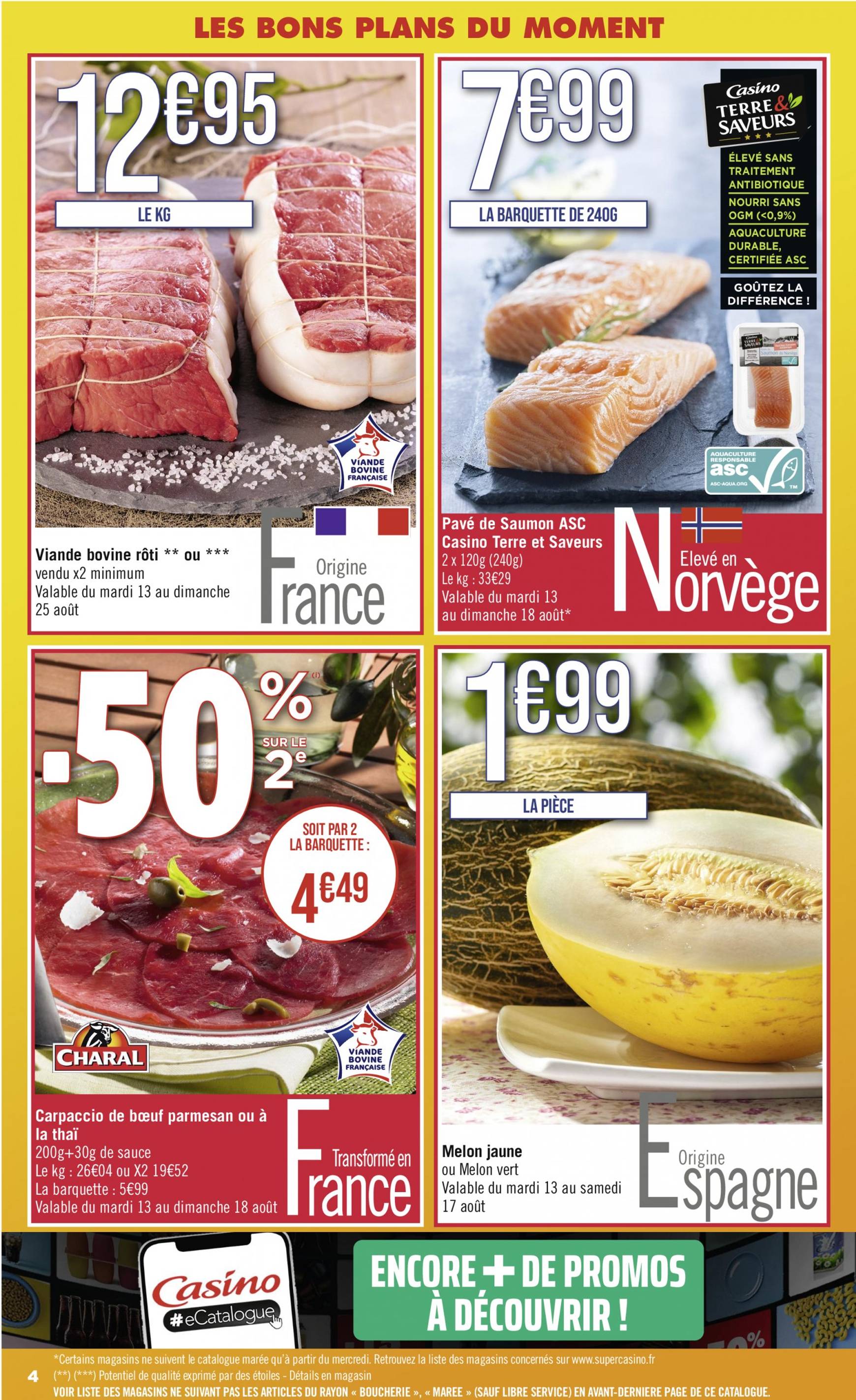 Catalogue Casino Supermarché valable dès 13.08. - 25.08. 4