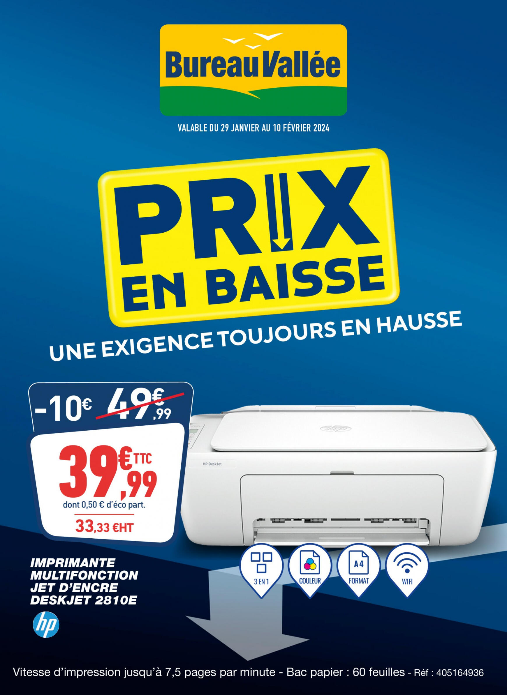 Burreau Vallée - PRIX EN BAISSE, UNE EXIGENCE TOUJOURS EN HAUSSE valable à partir de 29.01.2024