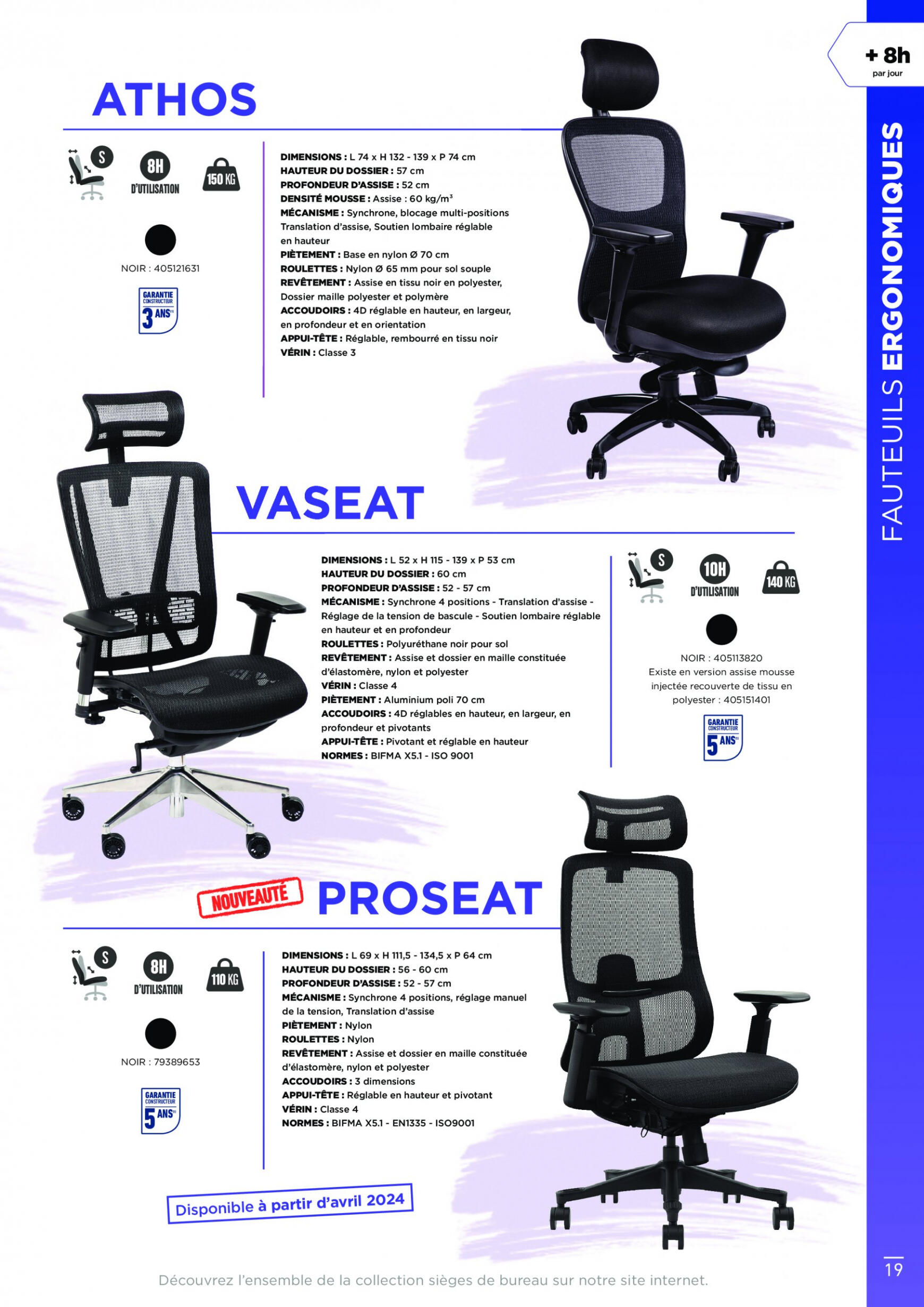 Burreau Vallée - SIÈGES DE BUREAU valable à partir de 21.01.2024 19