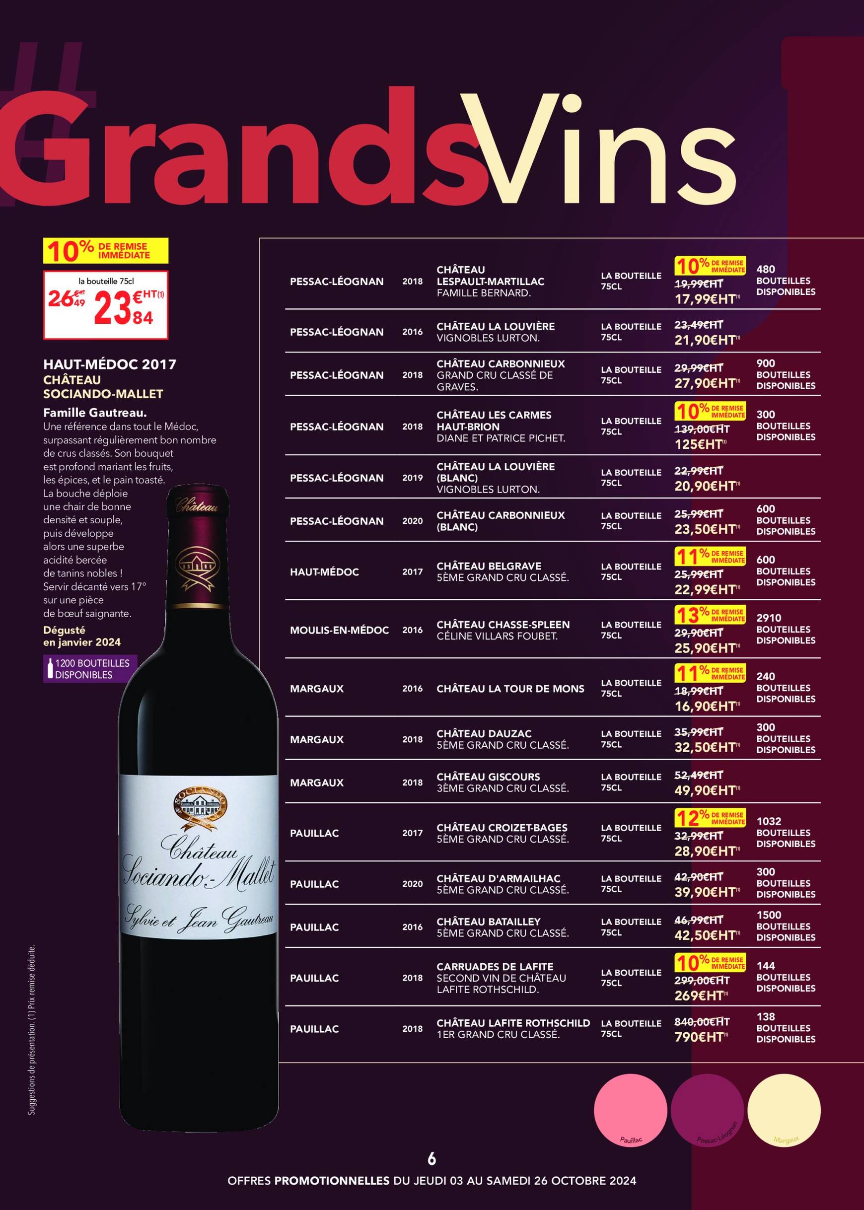 Catalogue Metro - Carte des Vins valable dès 03.10. - 26.10. 6