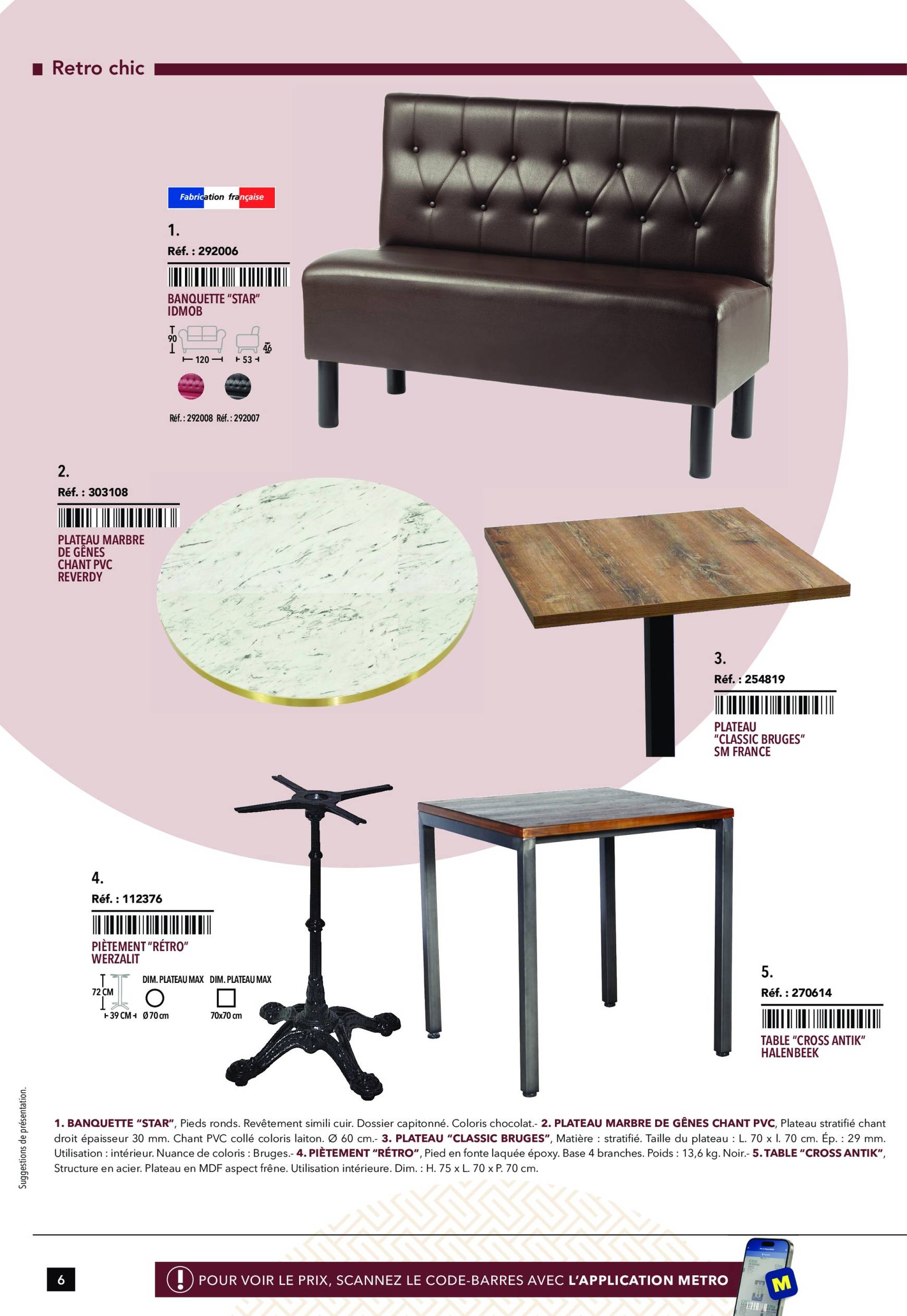 Catalogue Metro - #tendance mobilier de salle & art de la table valable dès 14.11. - 31.12. 6