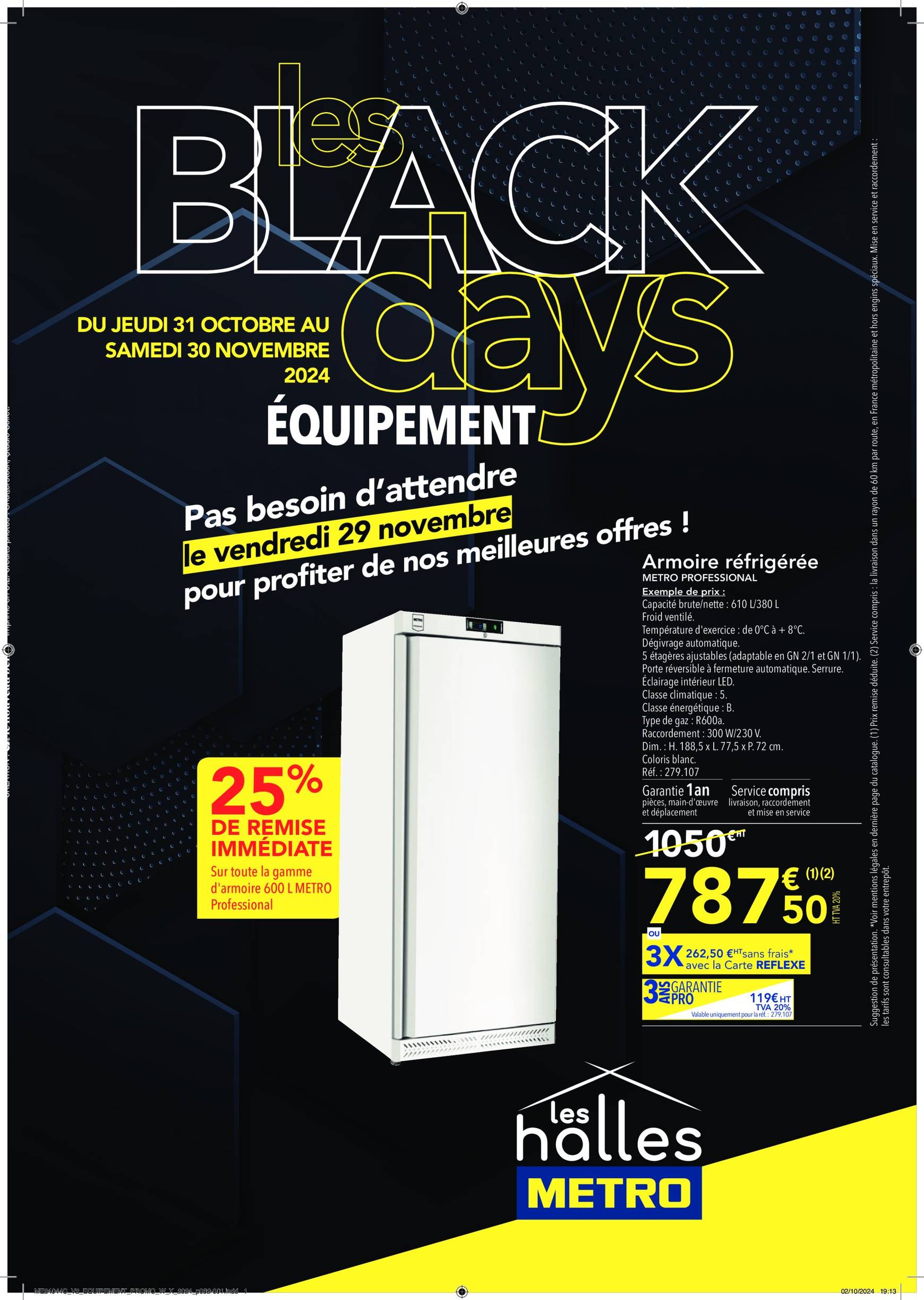 Catalogue Metro - Sélection Promos Equipement valable dès 31.10. - 30.11.