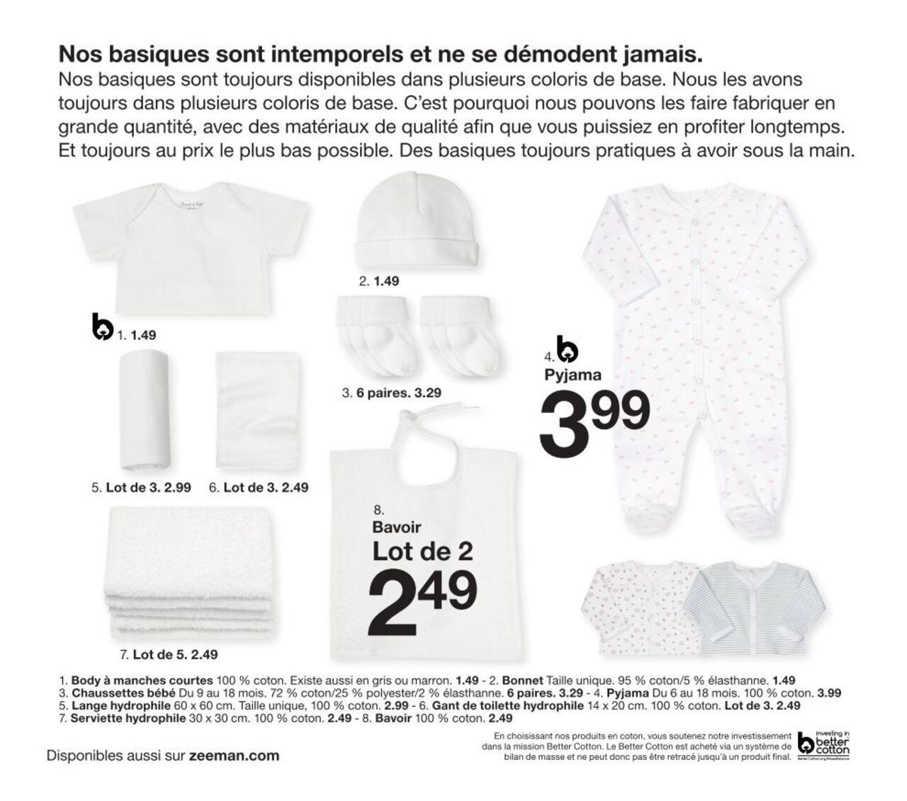 Zeeman Catalogue Bébé à partir du 01/08/2024 20