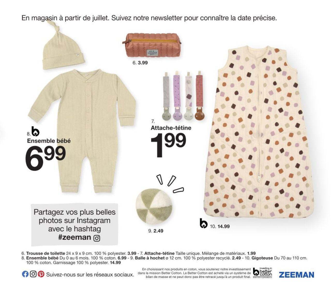 Zeeman Catalogue Bébé à partir du 01/08/2024 5