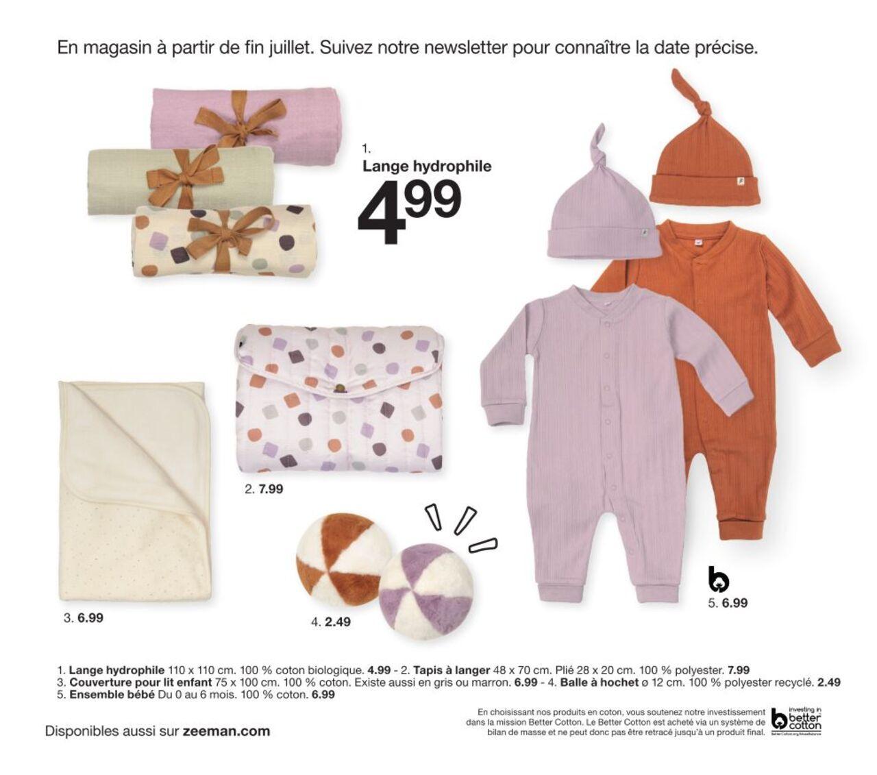 Zeeman Catalogue Bébé à partir du 01/08/2024 4