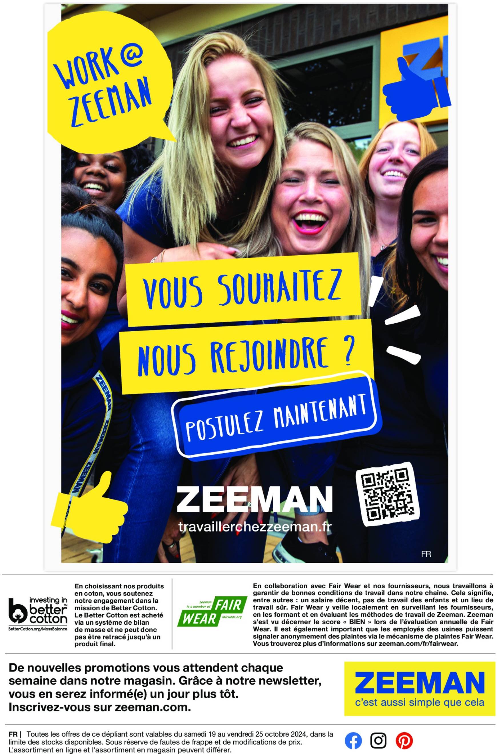 Catalogue Zeeman valable dès 19.10. - 25.10. 2