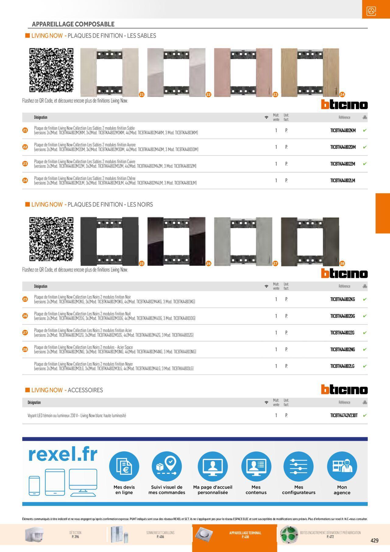 Rexel Appareillage et Contrôle du Bâtiment à partir du 01/12/2023 - 31/12/2024 69