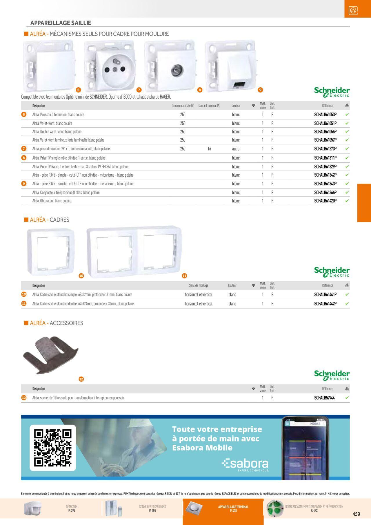 Rexel Appareillage et Contrôle du Bâtiment à partir du 01/12/2023 - 31/12/2024 99