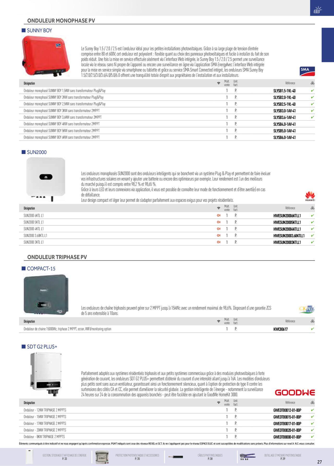 Rexel Photovoltaïque et IRVE à partir du 01/12/2023 - 31/12/2024 11