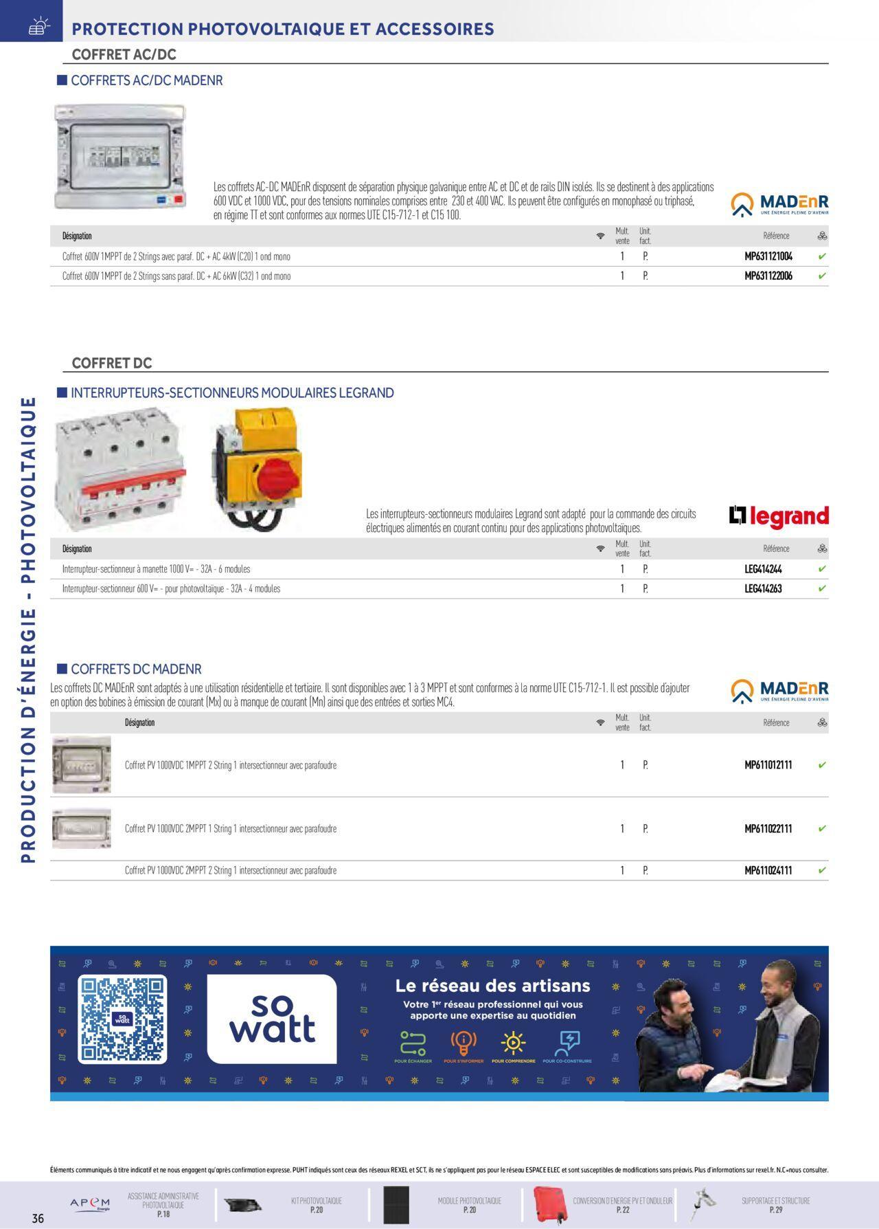 Rexel Photovoltaïque et IRVE à partir du 01/12/2023 - 31/12/2024 20