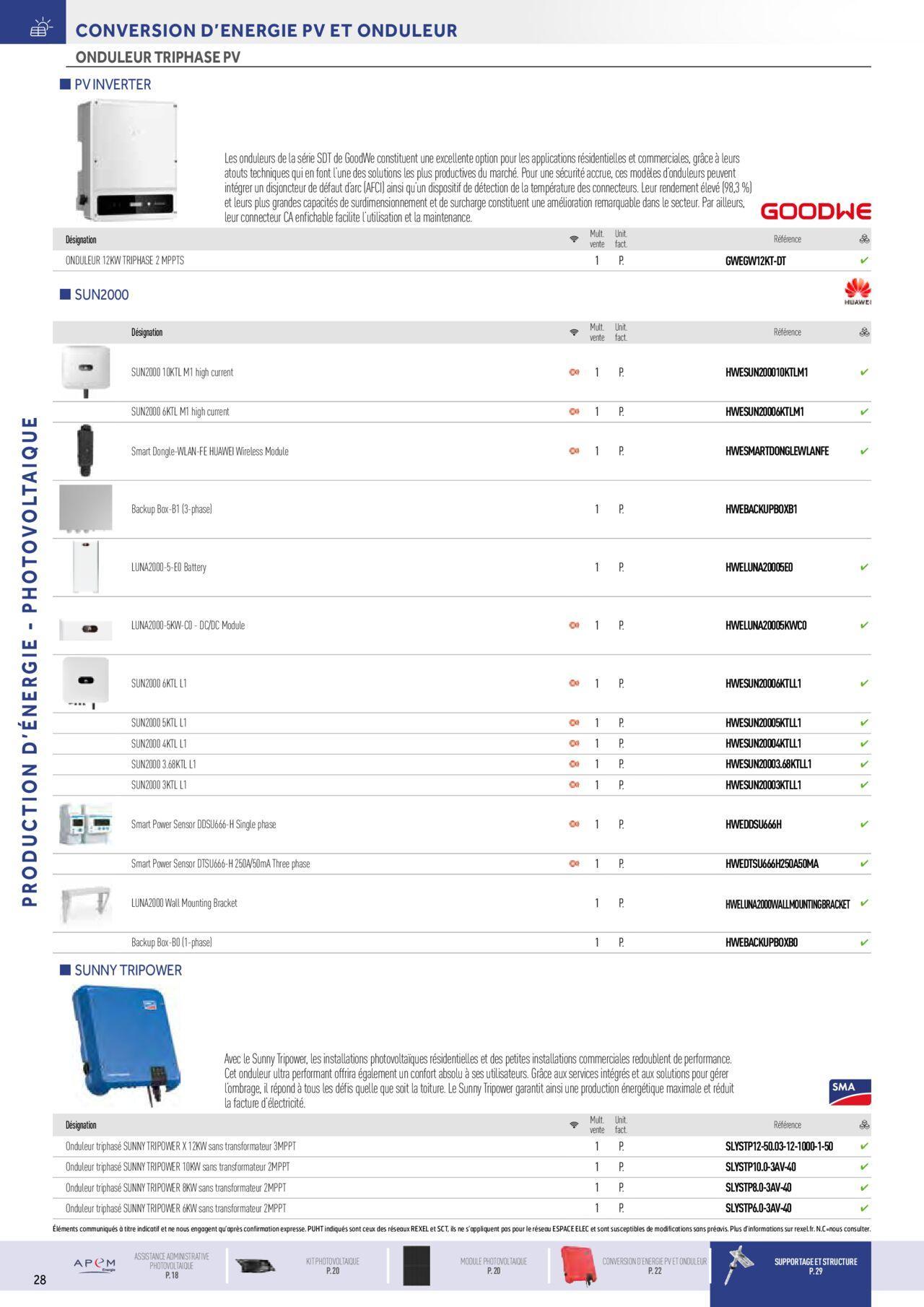 Rexel Photovoltaïque et IRVE à partir du 01/12/2023 - 31/12/2024 12