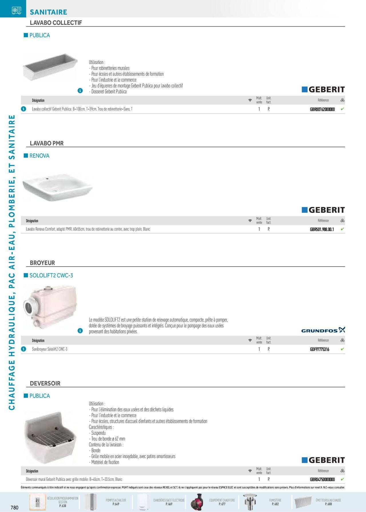 Rexel Chauffage Hydraulique, Plomberie et Sanitaire à partir du 01/12/2023 - 31/12/2024 146