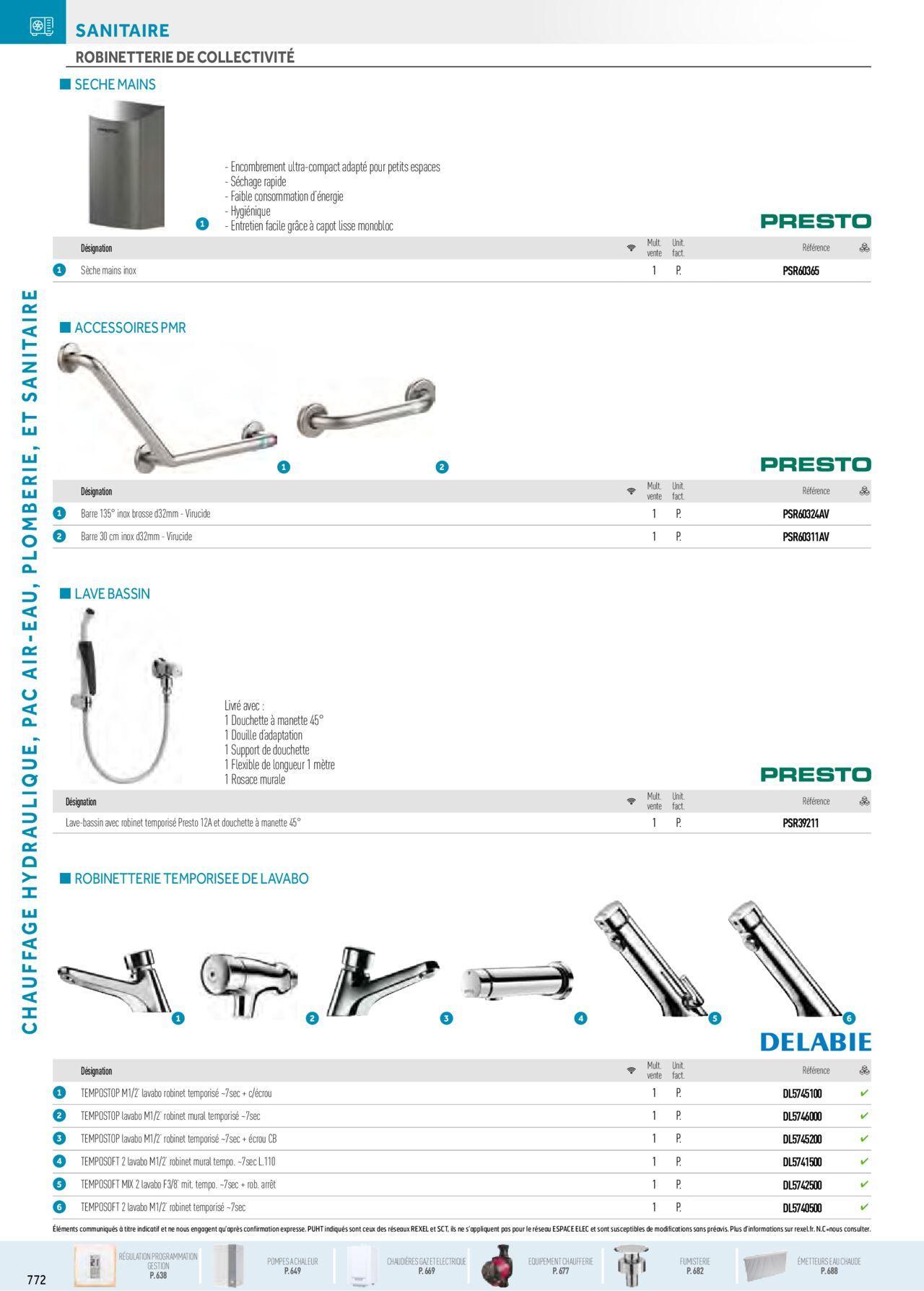 Rexel Chauffage Hydraulique, Plomberie et Sanitaire à partir du 01/12/2023 - 31/12/2024 138