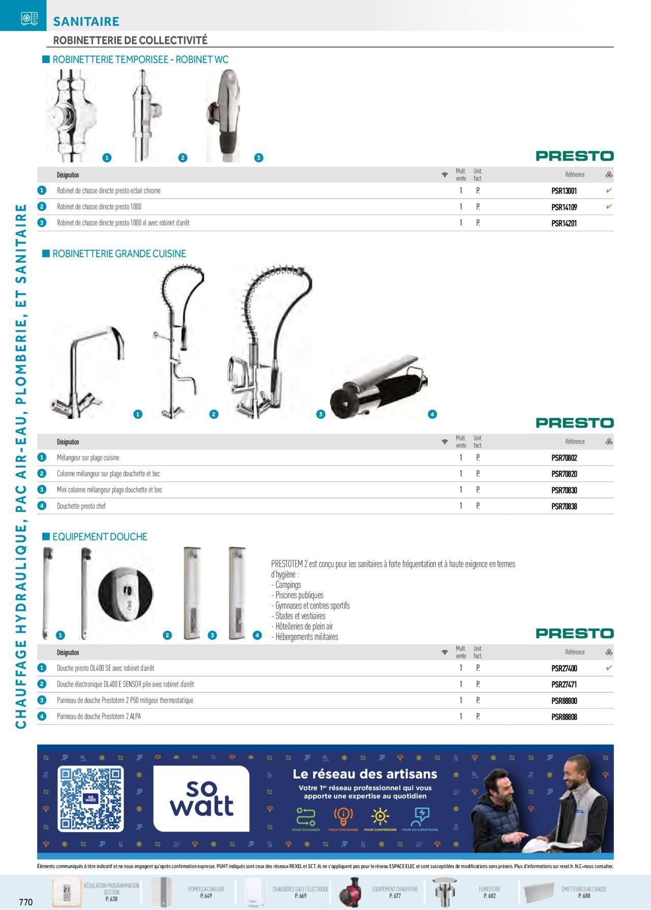 Rexel Chauffage Hydraulique, Plomberie et Sanitaire à partir du 01/12/2023 - 31/12/2024 136