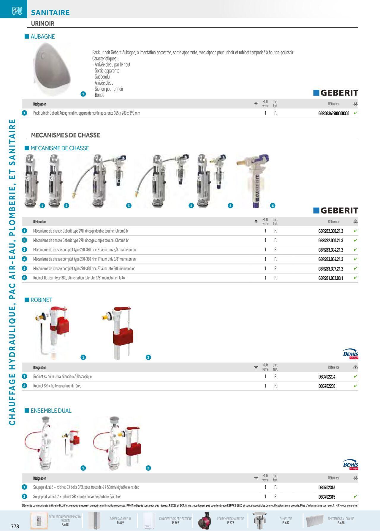 Rexel Chauffage Hydraulique, Plomberie et Sanitaire à partir du 01/12/2023 - 31/12/2024 144