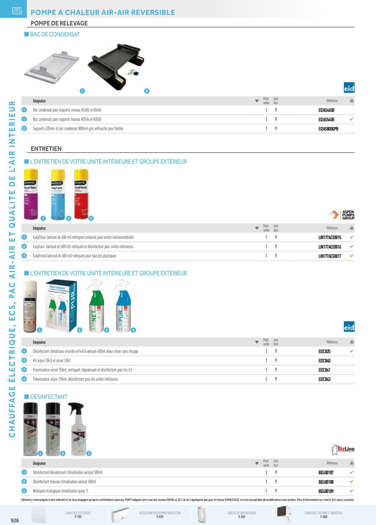 Rexel Chauffage Electrique, Eau Chaude Sanitaire, Climatisation, Ventilation et Photovoltaïque à partir du 01/12/2023 - 31/12/2024 142