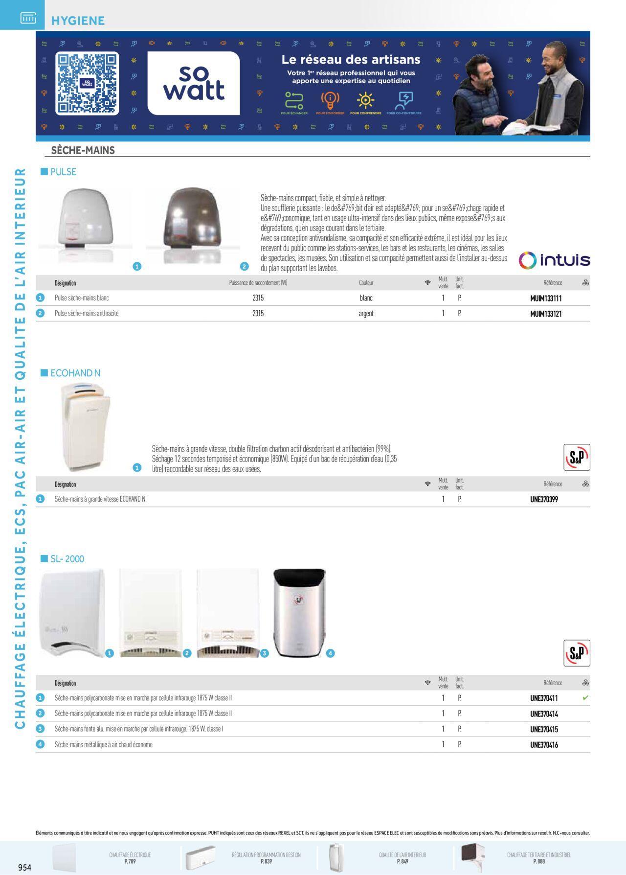 Rexel Chauffage Electrique, Eau Chaude Sanitaire, Climatisation, Ventilation et Photovoltaïque à partir du 01/12/2023 - 31/12/2024 170