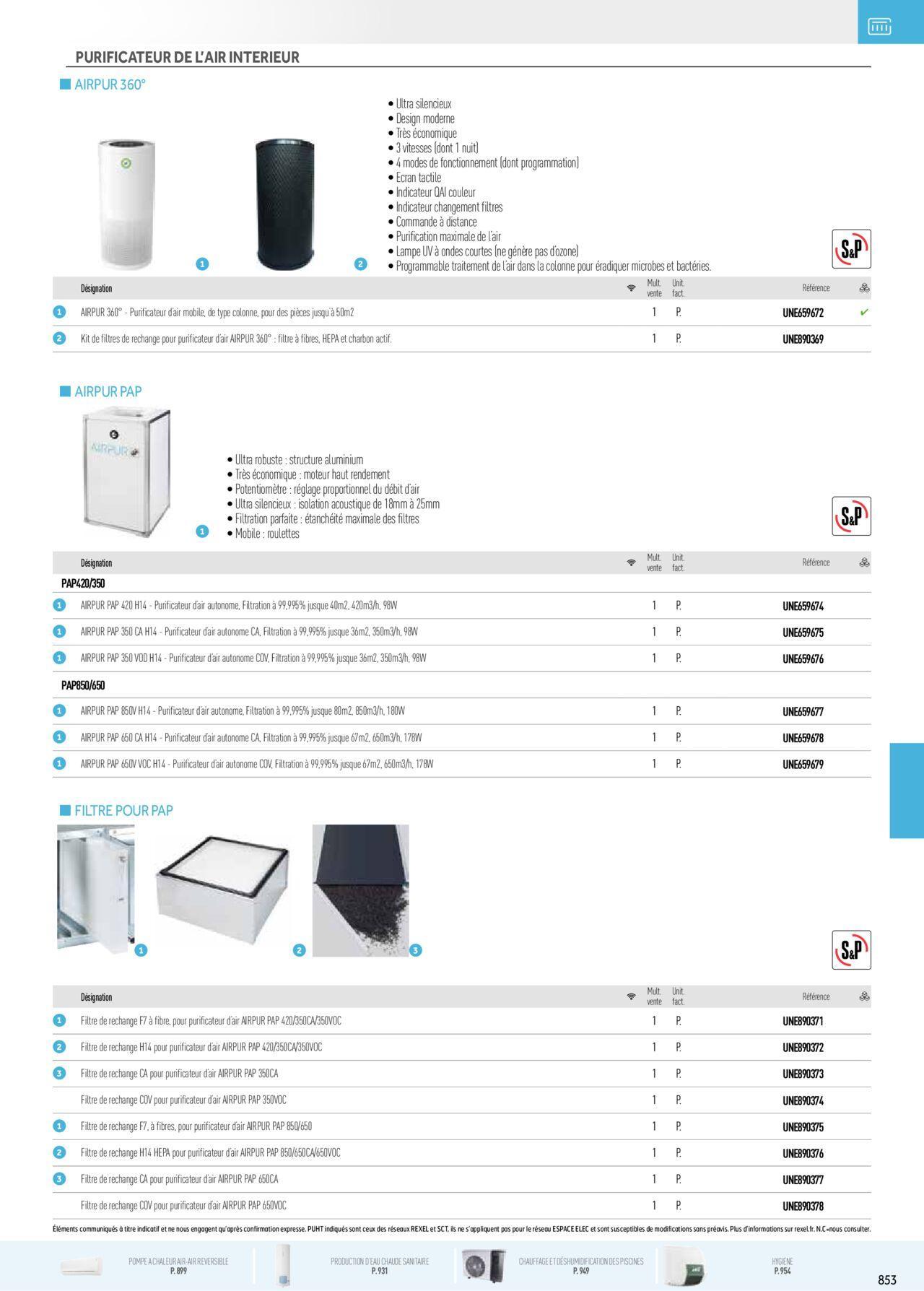 Rexel Chauffage Electrique, Eau Chaude Sanitaire, Climatisation, Ventilation et Photovoltaïque à partir du 01/12/2023 - 31/12/2024 69