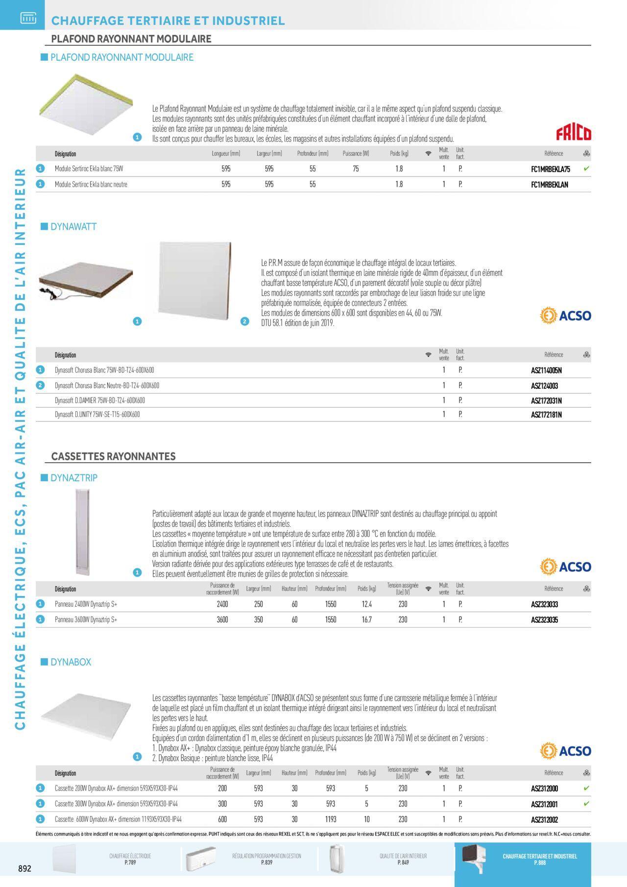 Rexel Chauffage Electrique, Eau Chaude Sanitaire, Climatisation, Ventilation et Photovoltaïque à partir du 01/12/2023 - 31/12/2024 108