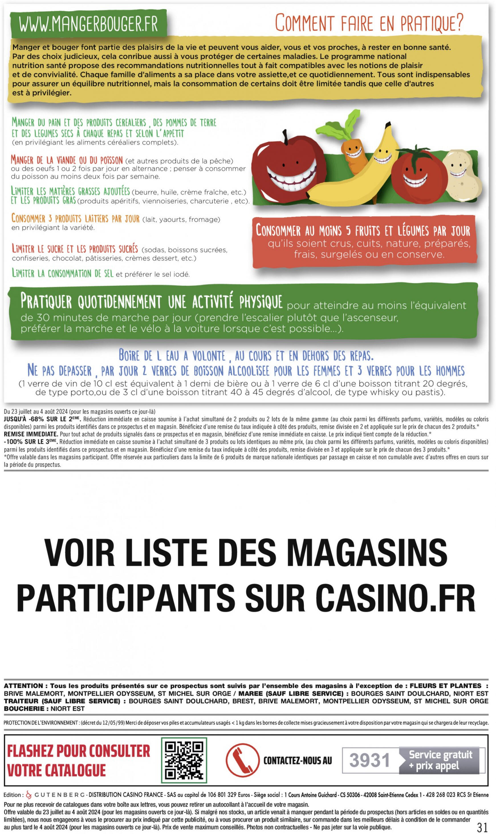 Prospectus Géant Casino actuel 23.07. - 04.08. 31