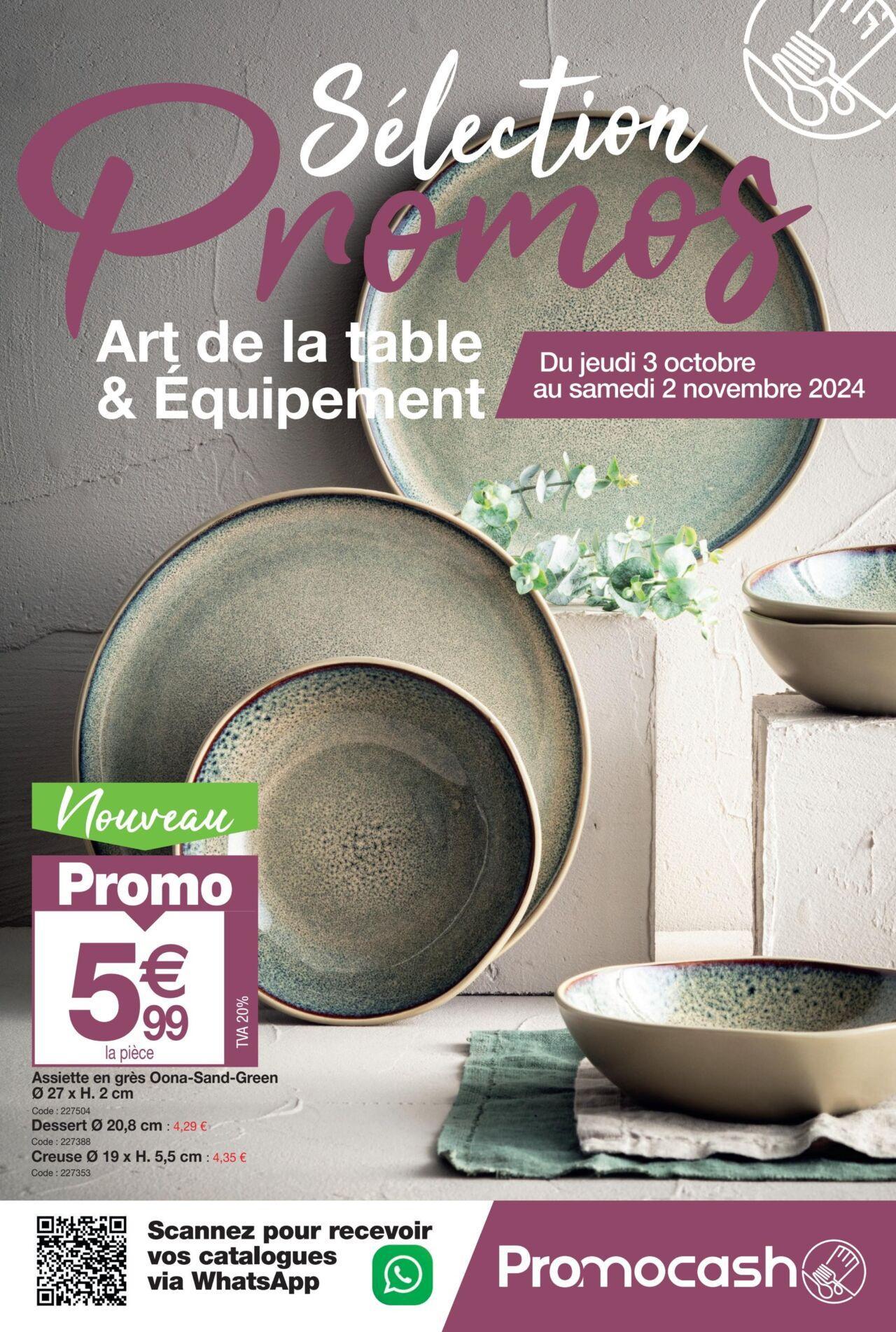 Promocash Selection art de la table à partir du 03/10/2024 - 02/11/2024