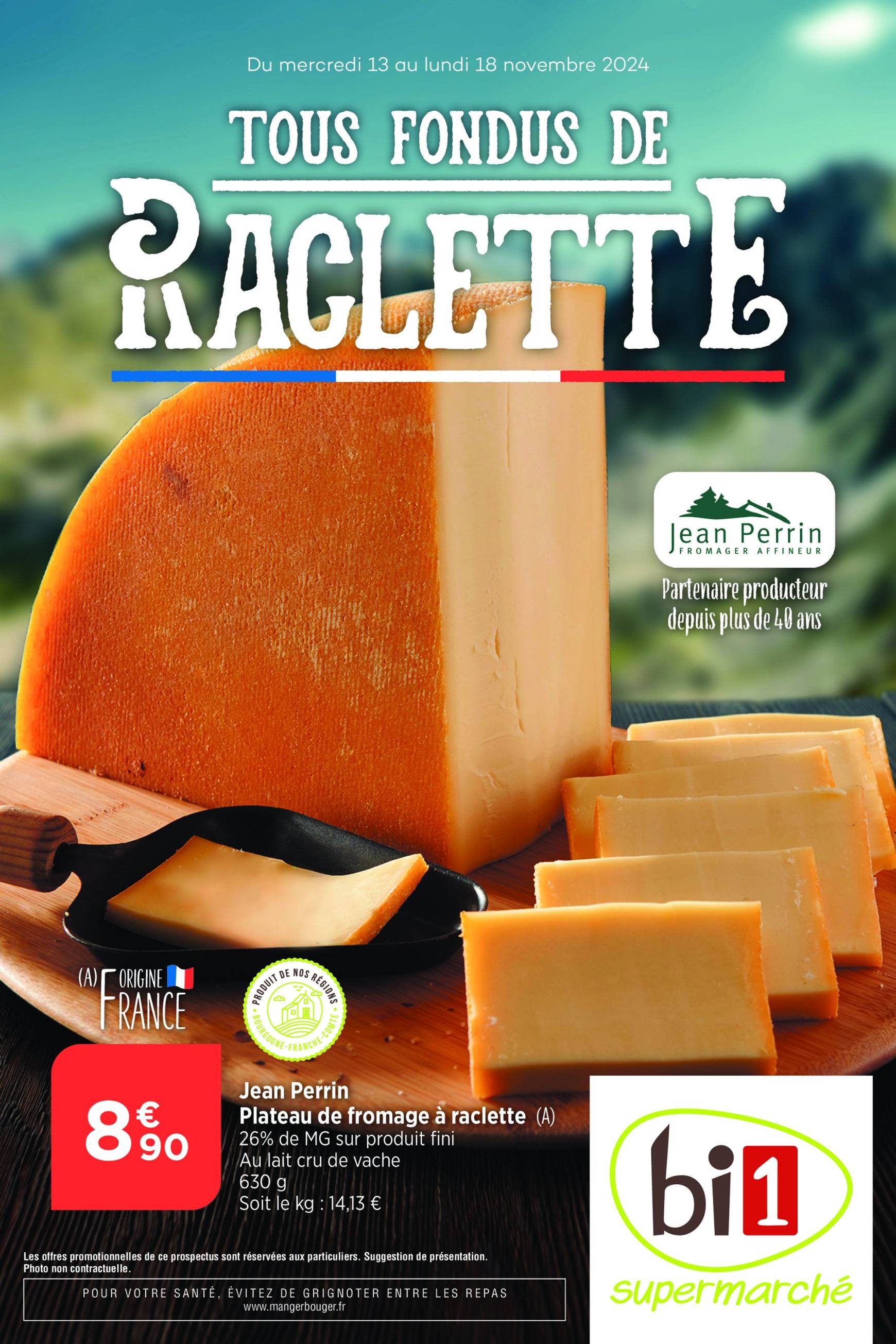 Catalogue Bi1 - Tous Fondus de Raclette valable dès 13.11. - 18.11.