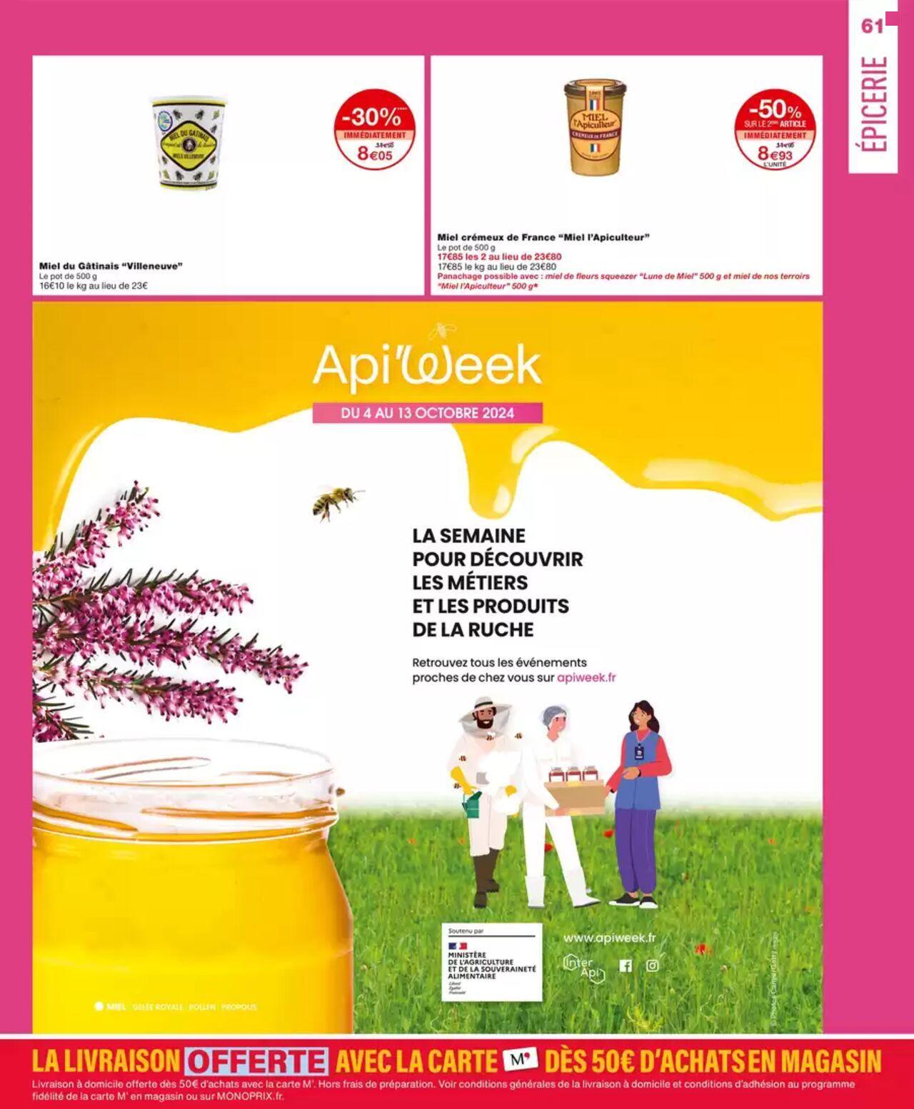 Monoprix catalogue à partir du 09/10/2024 - 20/10/2024 61