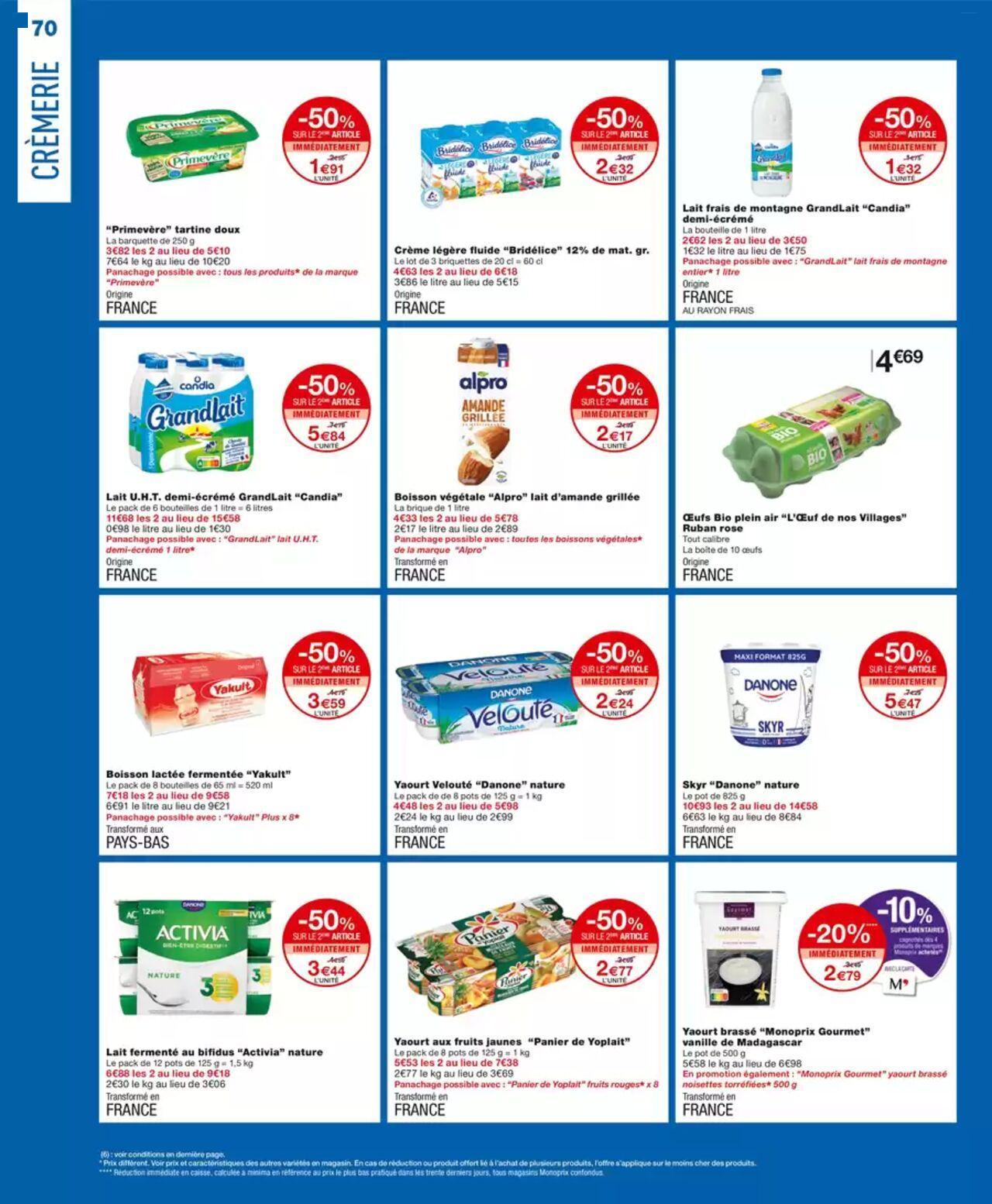 Monoprix catalogue à partir du 09/10/2024 - 20/10/2024 70