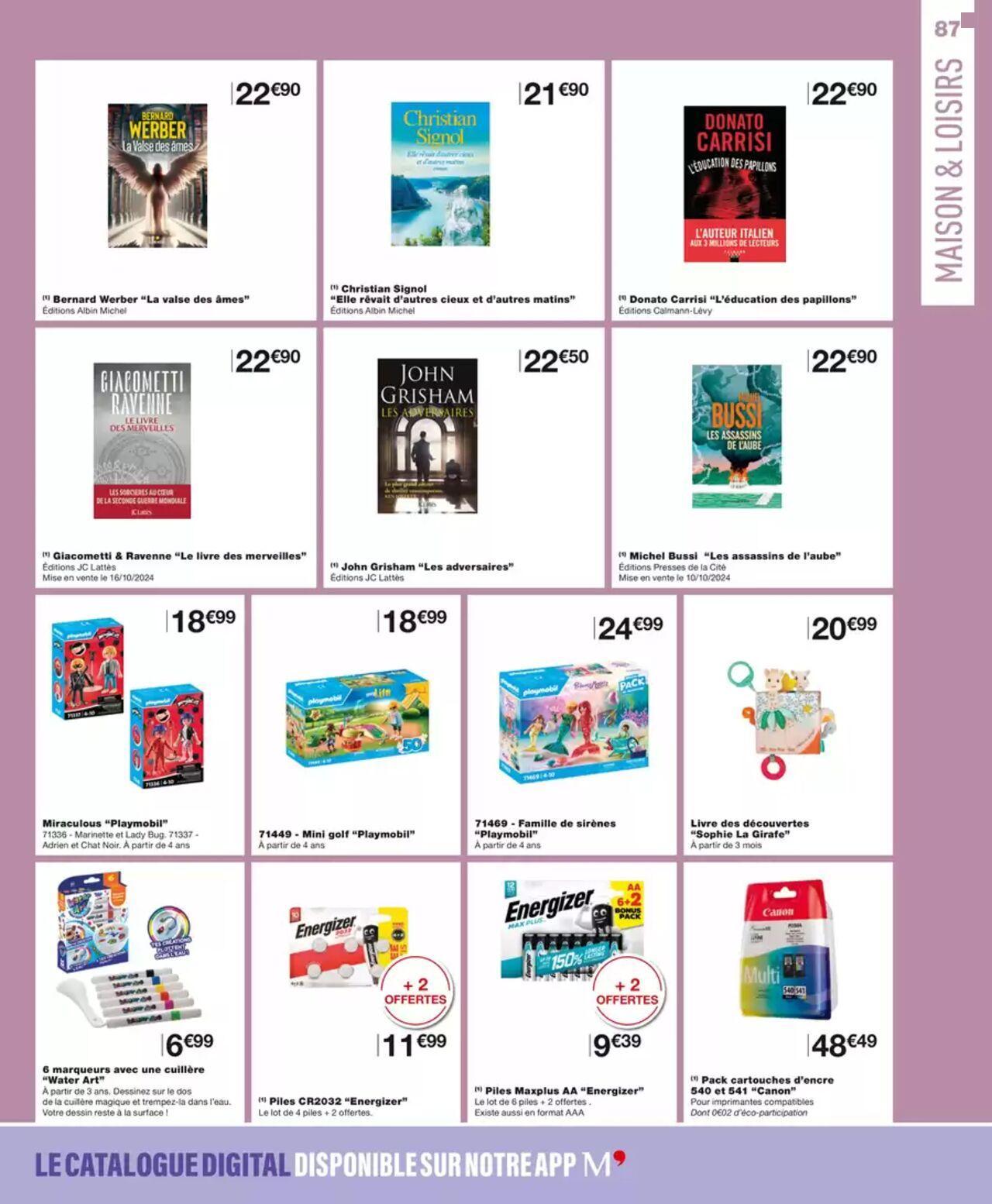 Monoprix catalogue à partir du 09/10/2024 - 20/10/2024 87