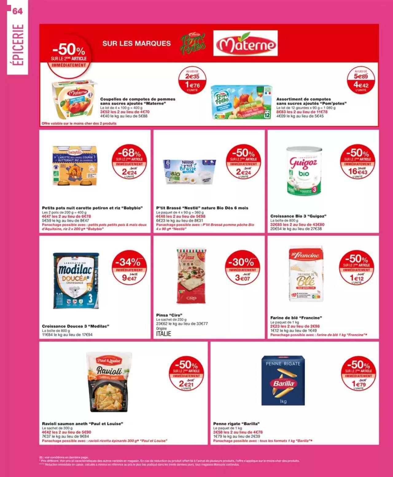 Monoprix catalogue à partir du 09/10/2024 - 20/10/2024 64