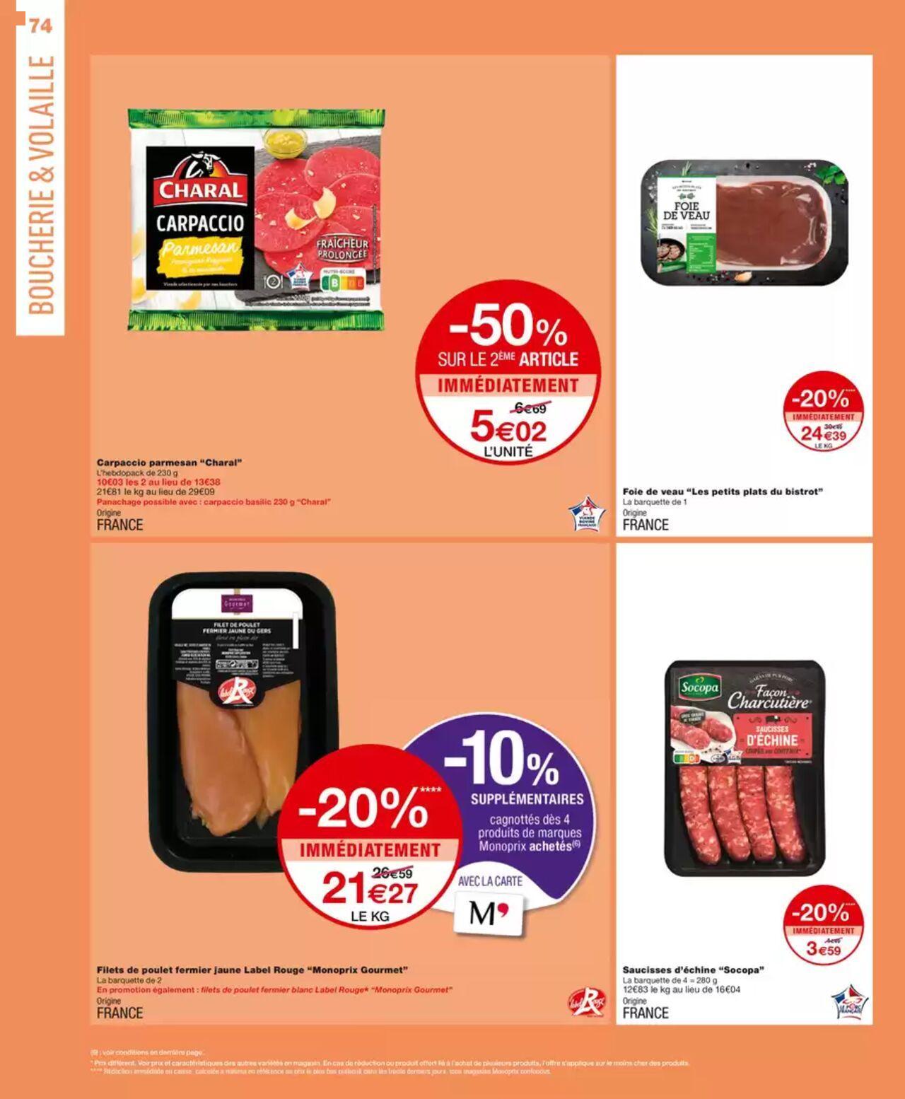 Monoprix catalogue à partir du 09/10/2024 - 20/10/2024 74