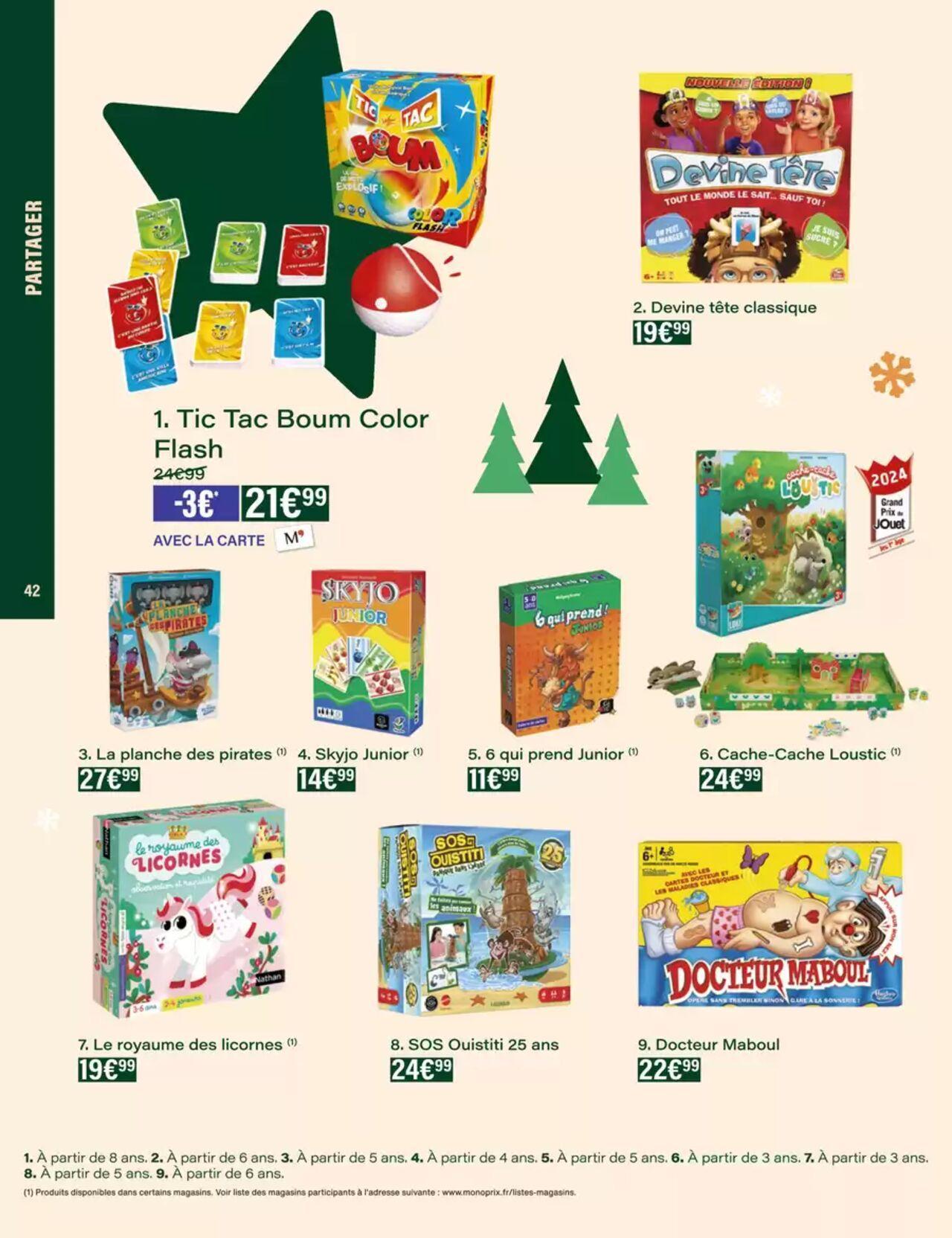 Monoprix Jouets à partir du 25/10/2024 - 31/12/2024 42