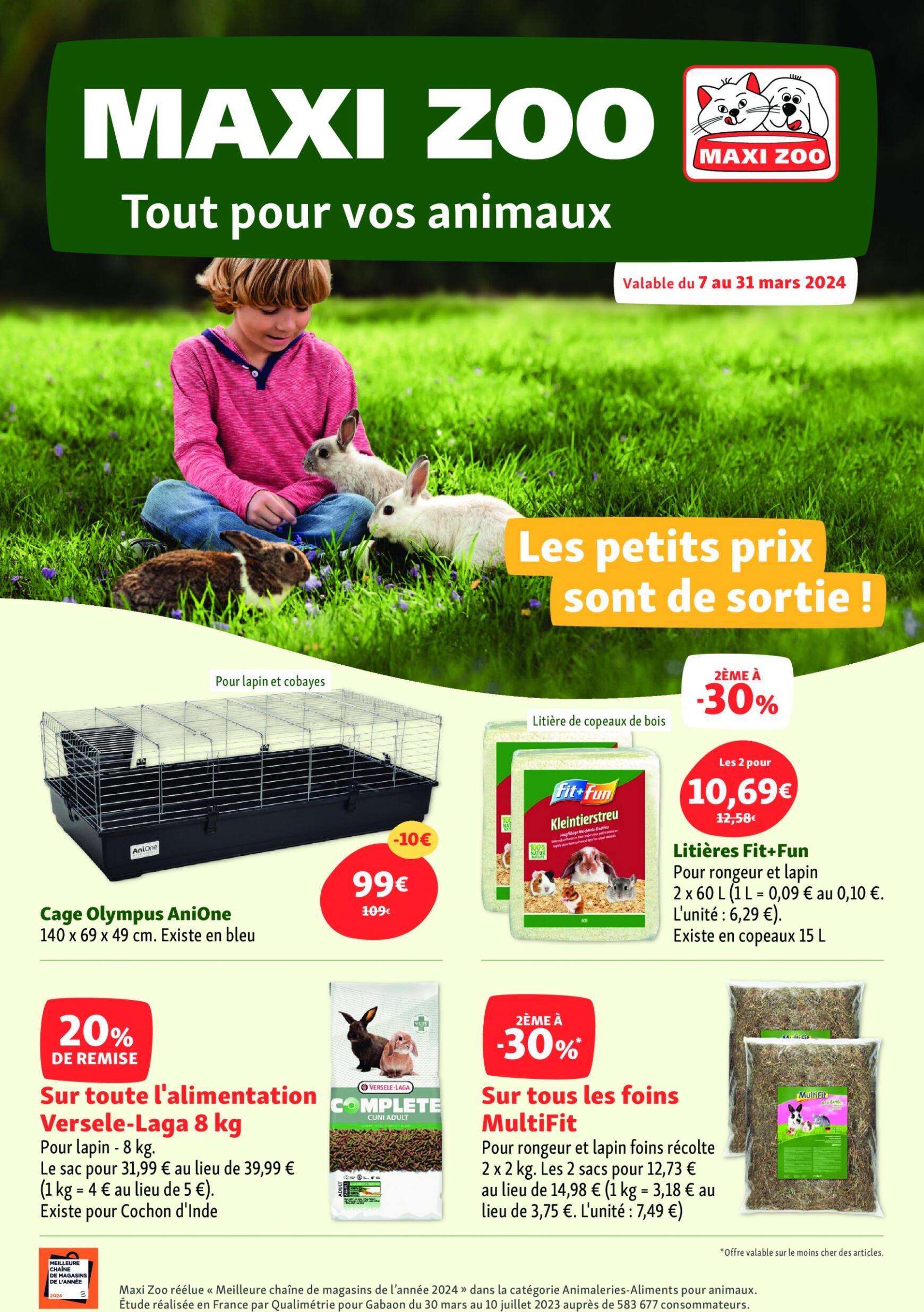 Maxizoo - Tout pour vos animaux valable à partir de 07.03.2024