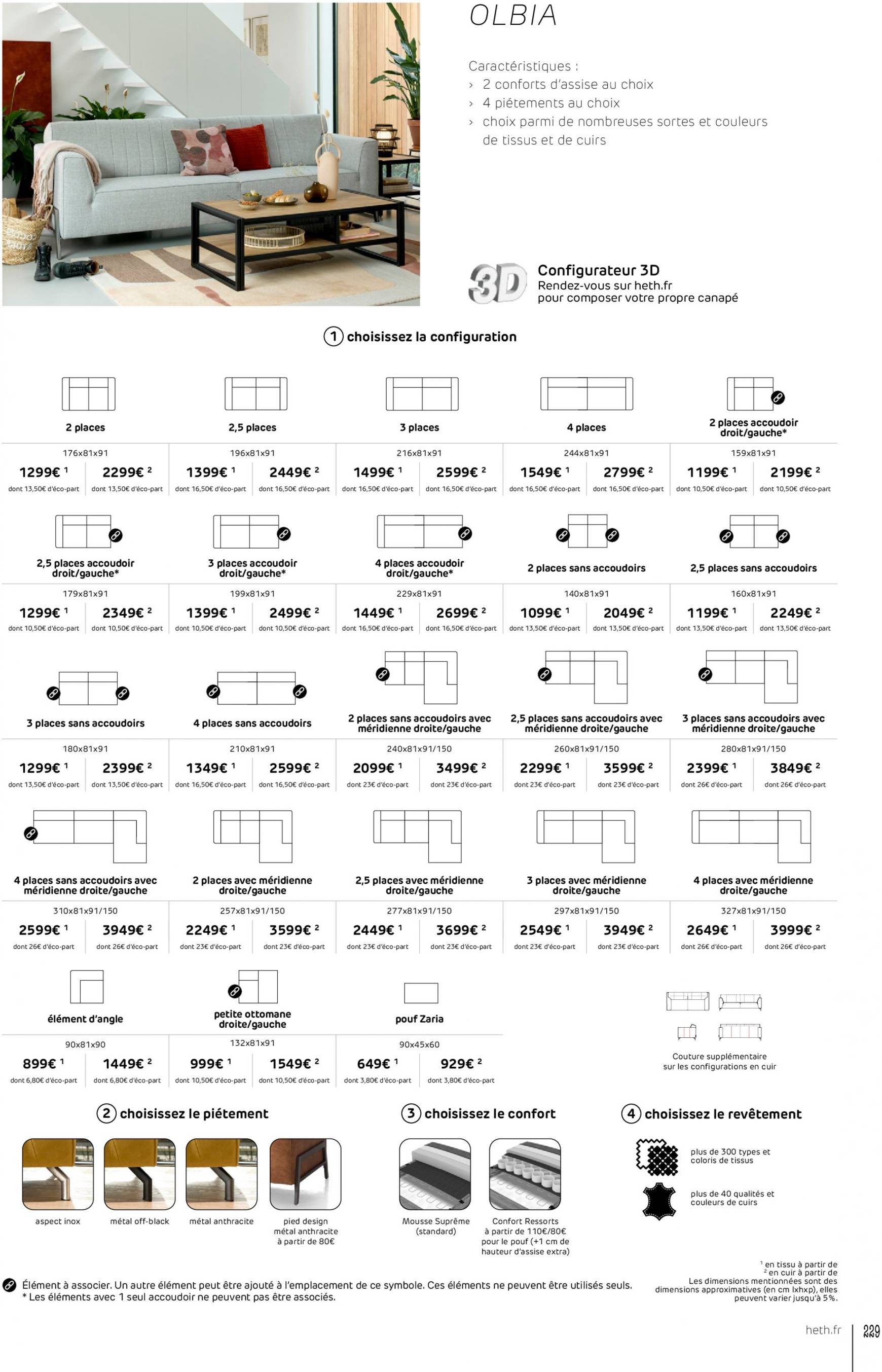 Catalogue Heth valable dès 18.09. - 31.12. 229