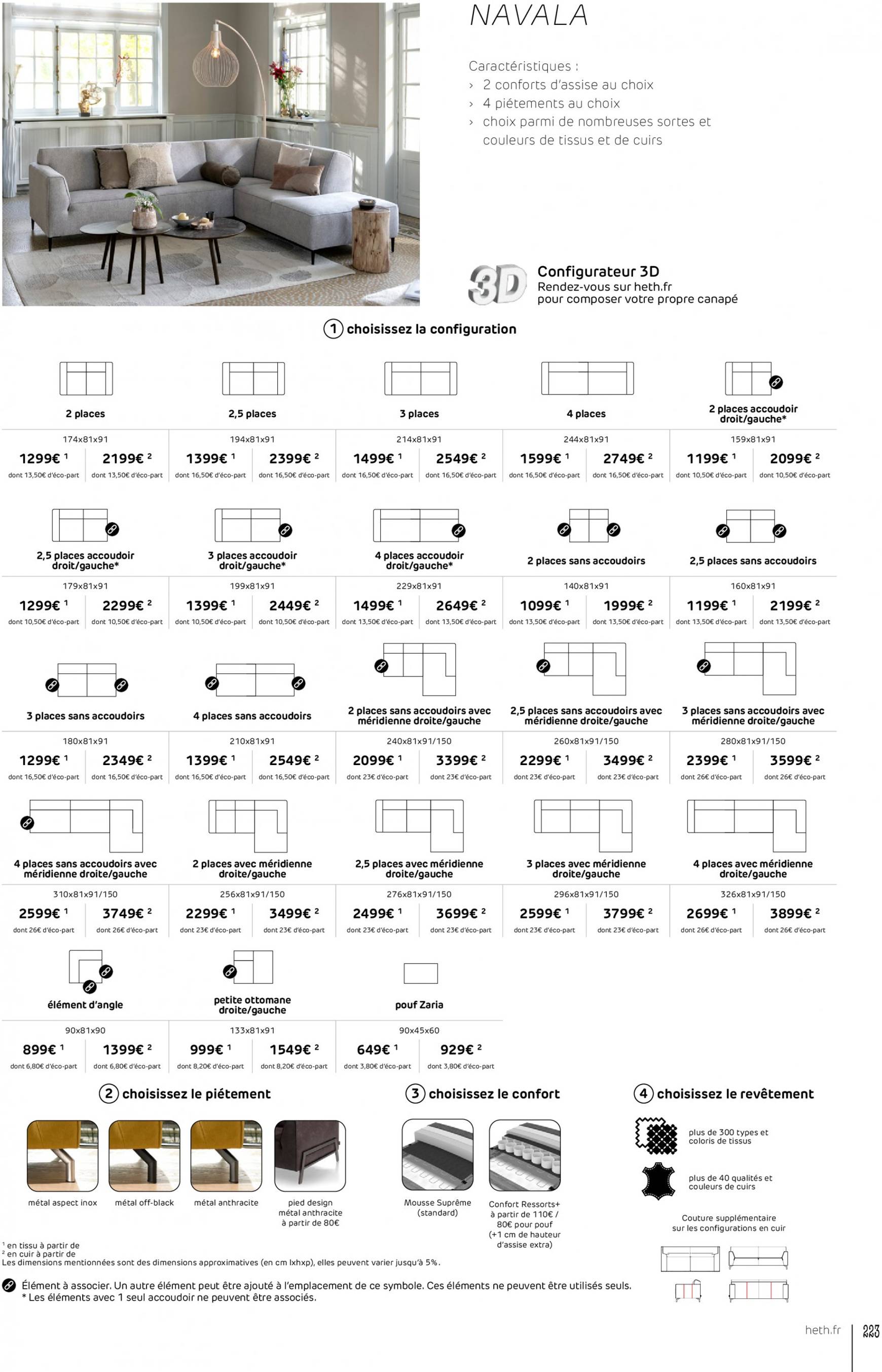 Catalogue Heth valable dès 18.09. - 31.12. 223