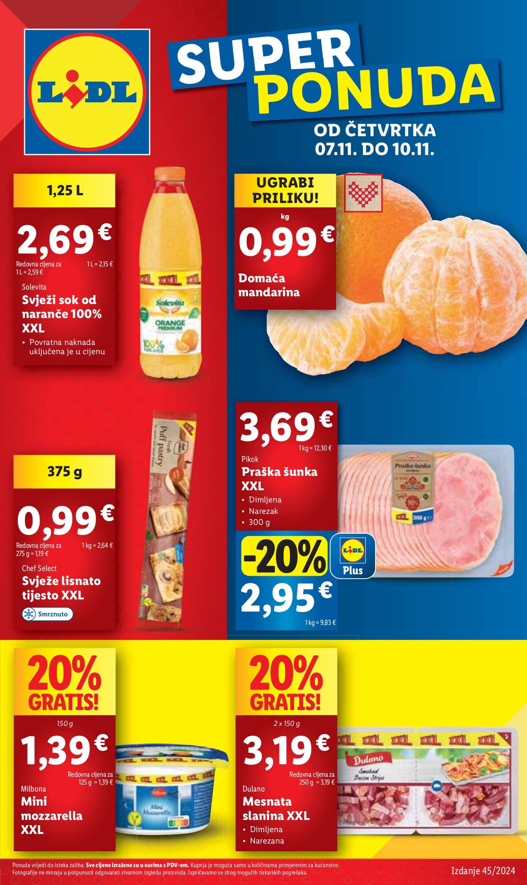 Lidl katalog vrijedi od 07.11. do 10.11.