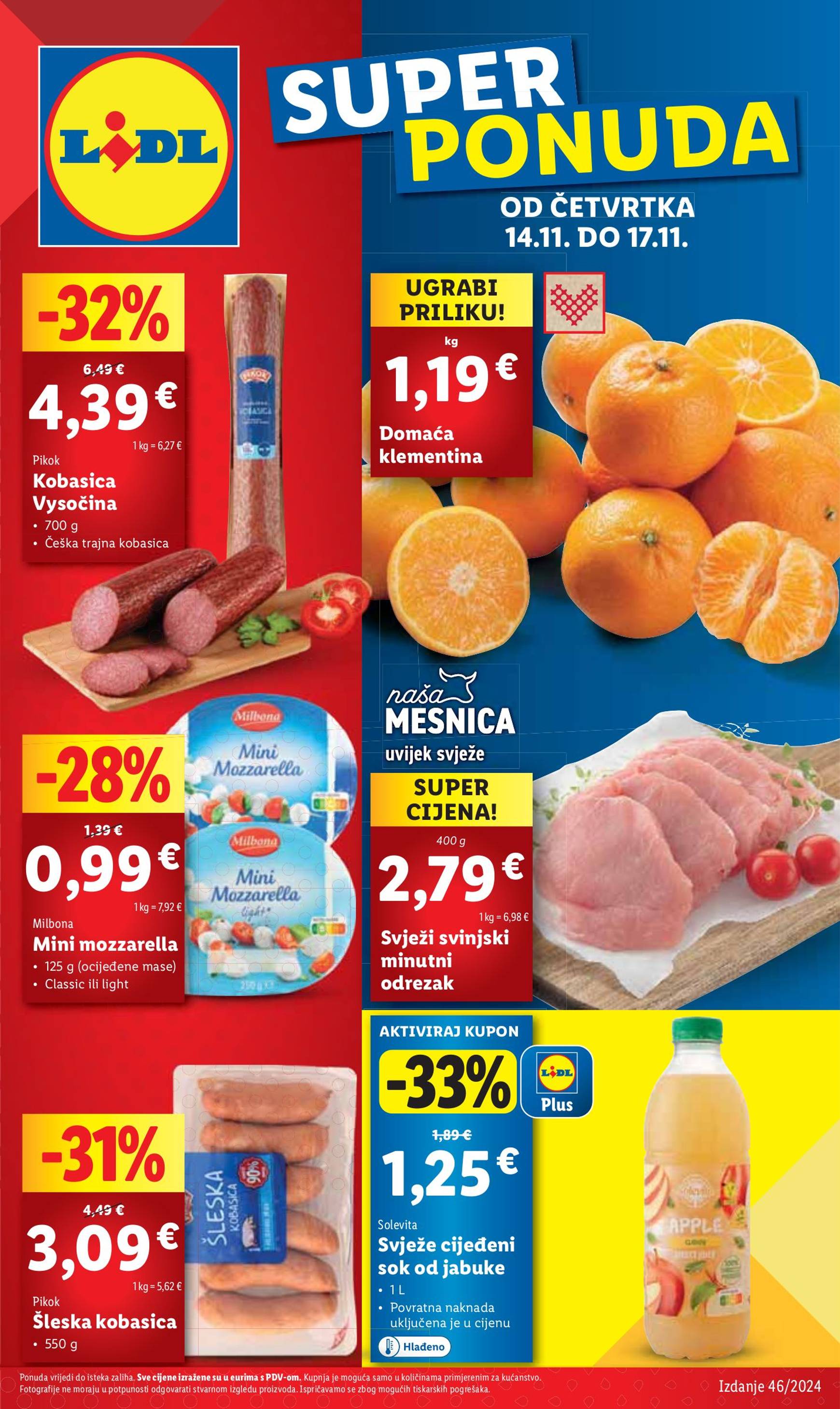 Lidl katalog vrijedi od 14.11. do 17.11.