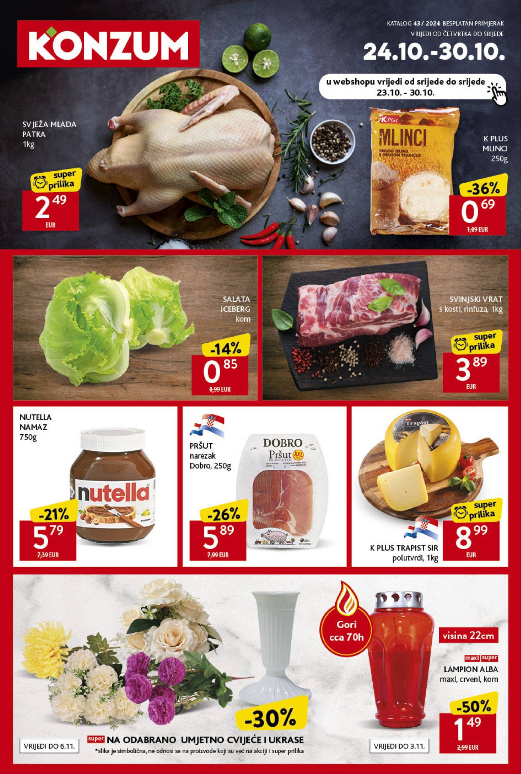 Konzum katalog vrijedi od 24.10. do 30.10.